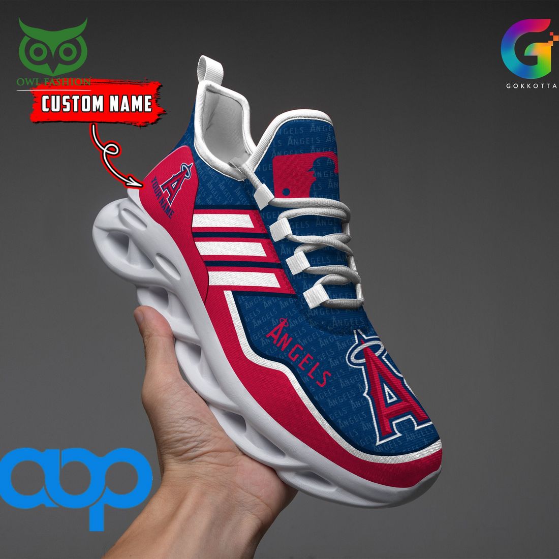 Personalized Los Angeles Angels Max Soul Shoes Sneakers for Men And Women – MLB Baseball Fan Shoes, Team Sneakers - Image 5