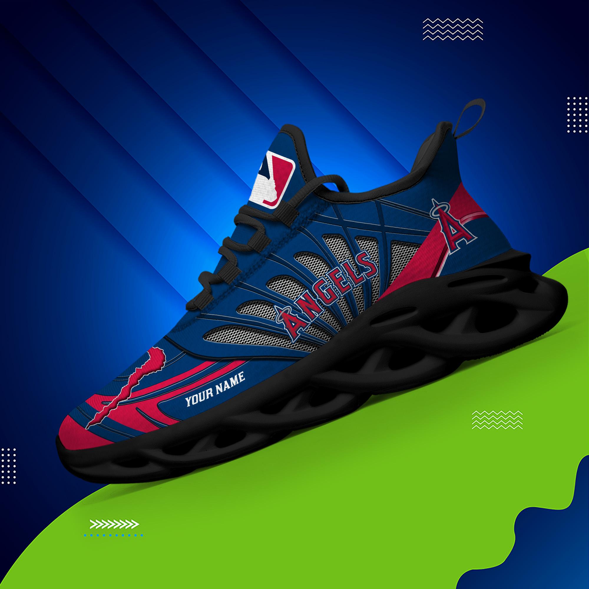 Personalized Los Angeles Angels Max Soul Shoes Sneakers for Men And Women – MLB Baseball Fan Shoes, Team Sneakers - Image 3
