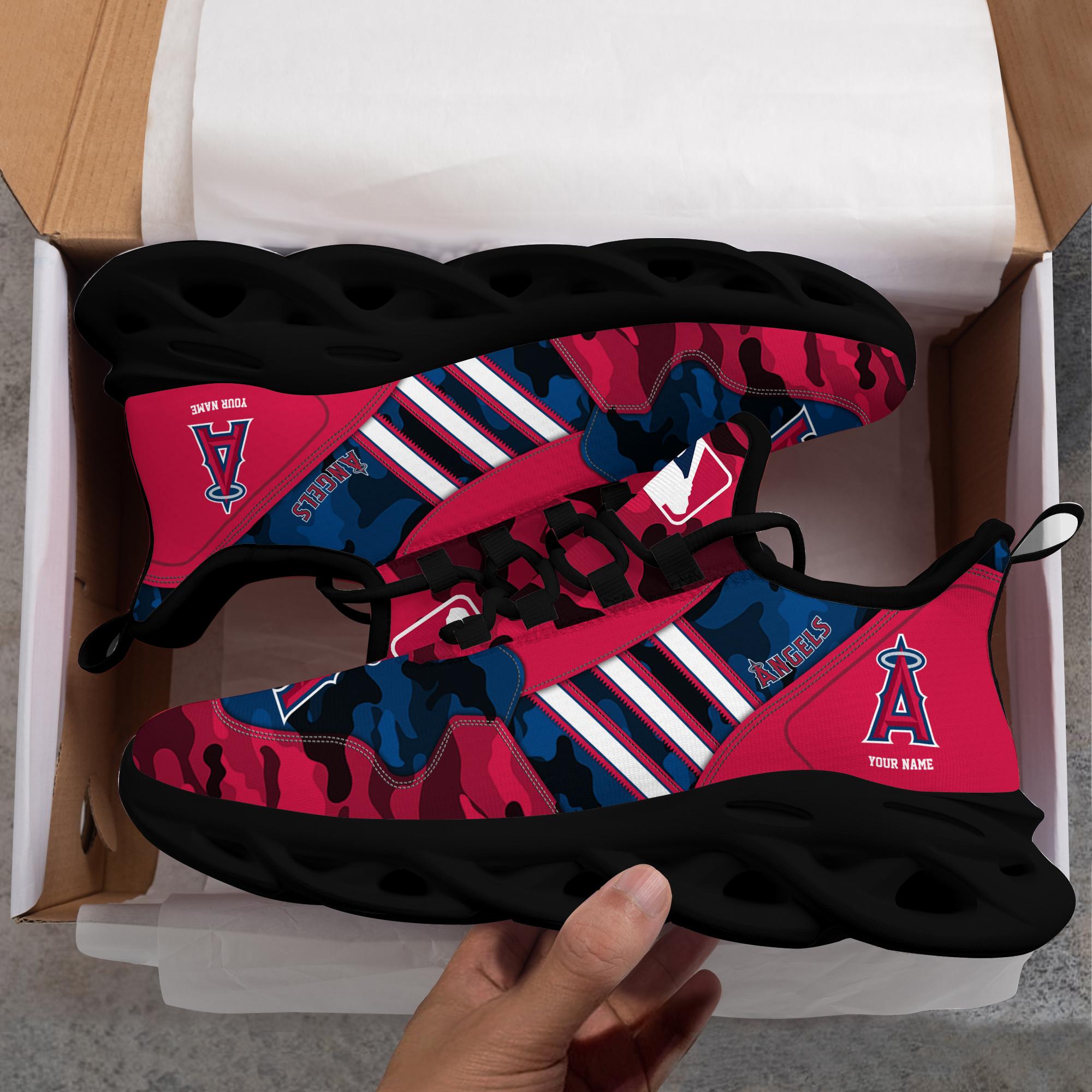 Personalized Los Angeles Angels Max Soul Shoes Sneakers for Men And Women – MLB Baseball Fan Shoes, Team Sneakers - Image 3