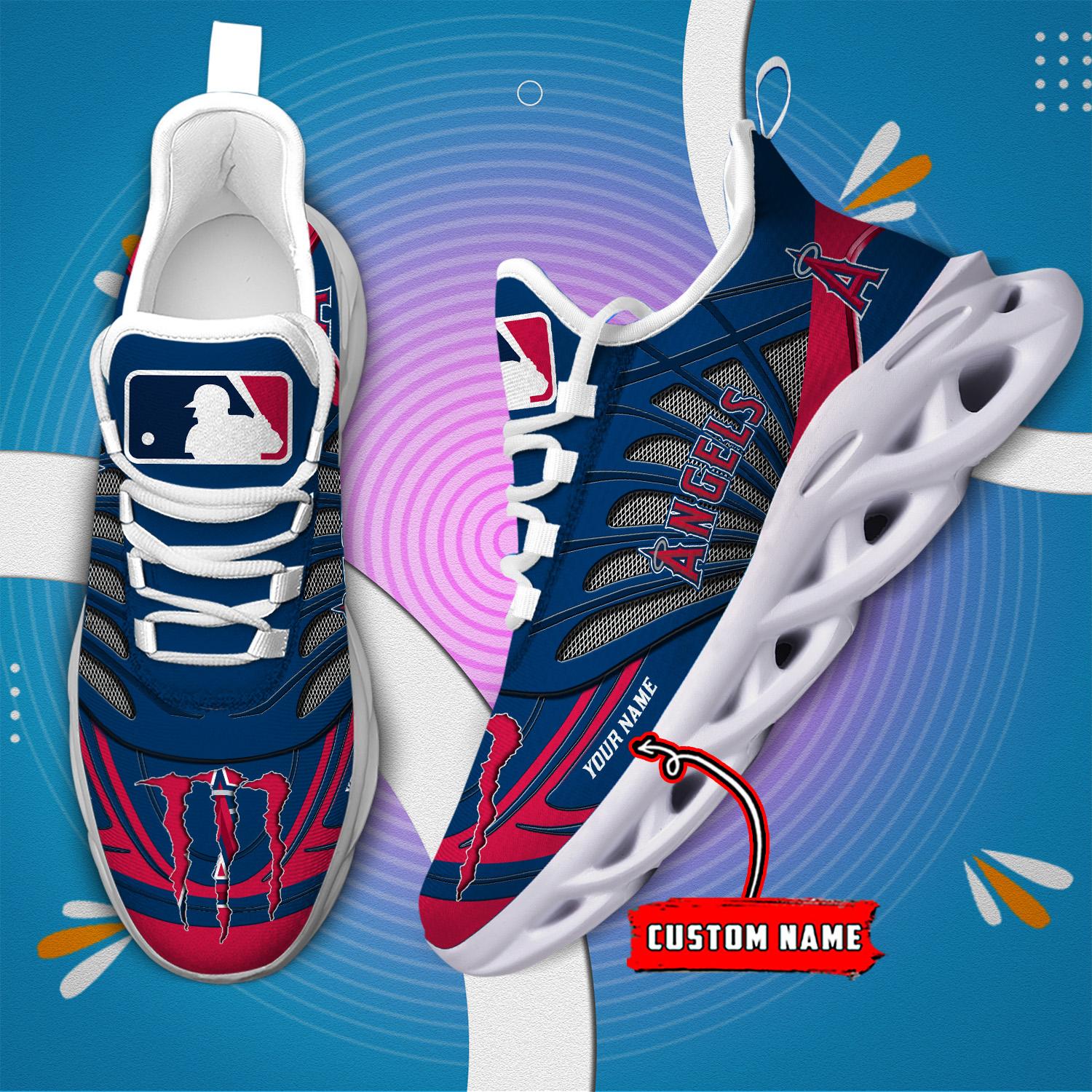 Personalized Los Angeles Angels Max Soul Shoes Sneakers for Men And Women – MLB Baseball Fan Shoes, Team Sneakers - Image 7