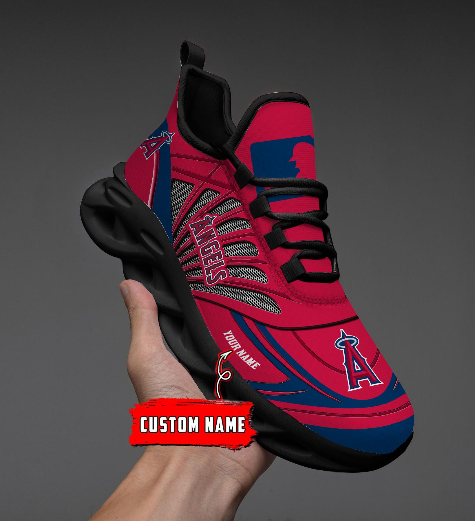 Personalized Los Angeles Angels Max Soul Shoes Sneakers for Men And Women – MLB Baseball Fan Shoes, Team Sneakers - Image 9
