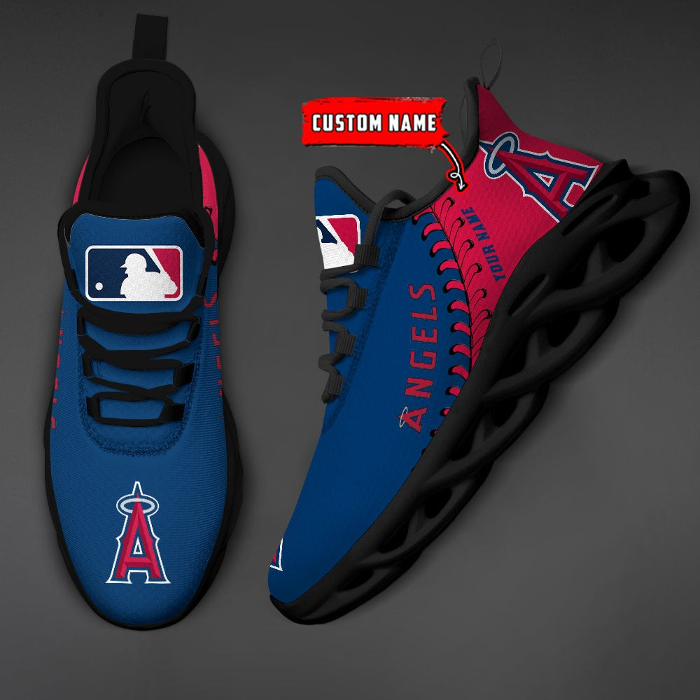 Personalized Los Angeles Angels MLB Max Soul Shoes Sneakers for Men And Women – MLB Baseball Fan Shoes, Team Sneakers - Image 3