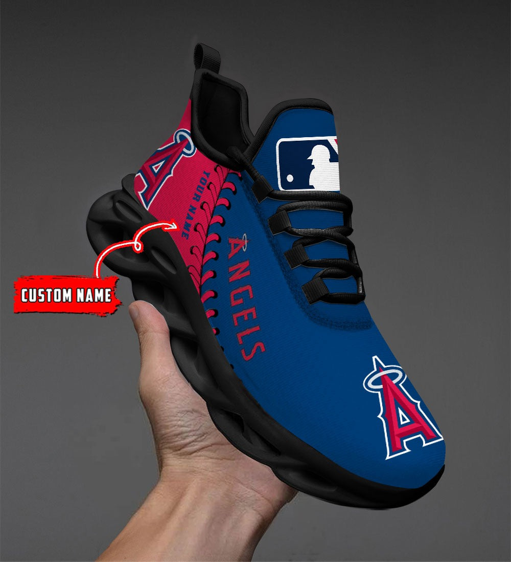 Personalized Los Angeles Angels MLB Max Soul Shoes Sneakers for Men And Women – MLB Baseball Fan Shoes, Team Sneakers - Image 4