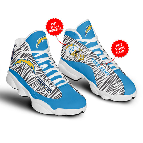 Personalized Los Angeles Chargers JD13 Sneakers Shoes for Men & Women | Custom Fan Gift