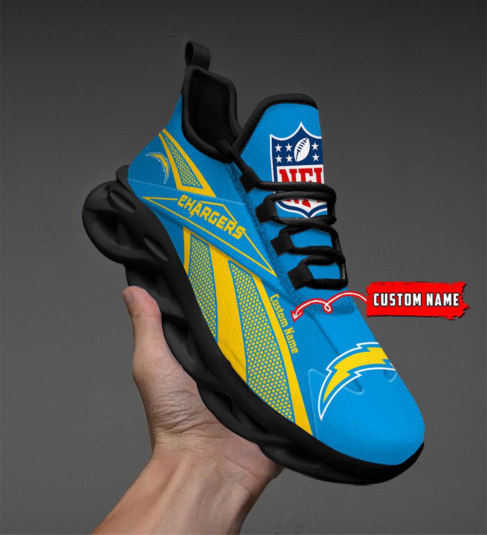 Personalized Los Angeles Chargers Max Soul Shoes Sneakers for Men And Women – NFL Football Fan Shoes, Team Sneakers - Image 4