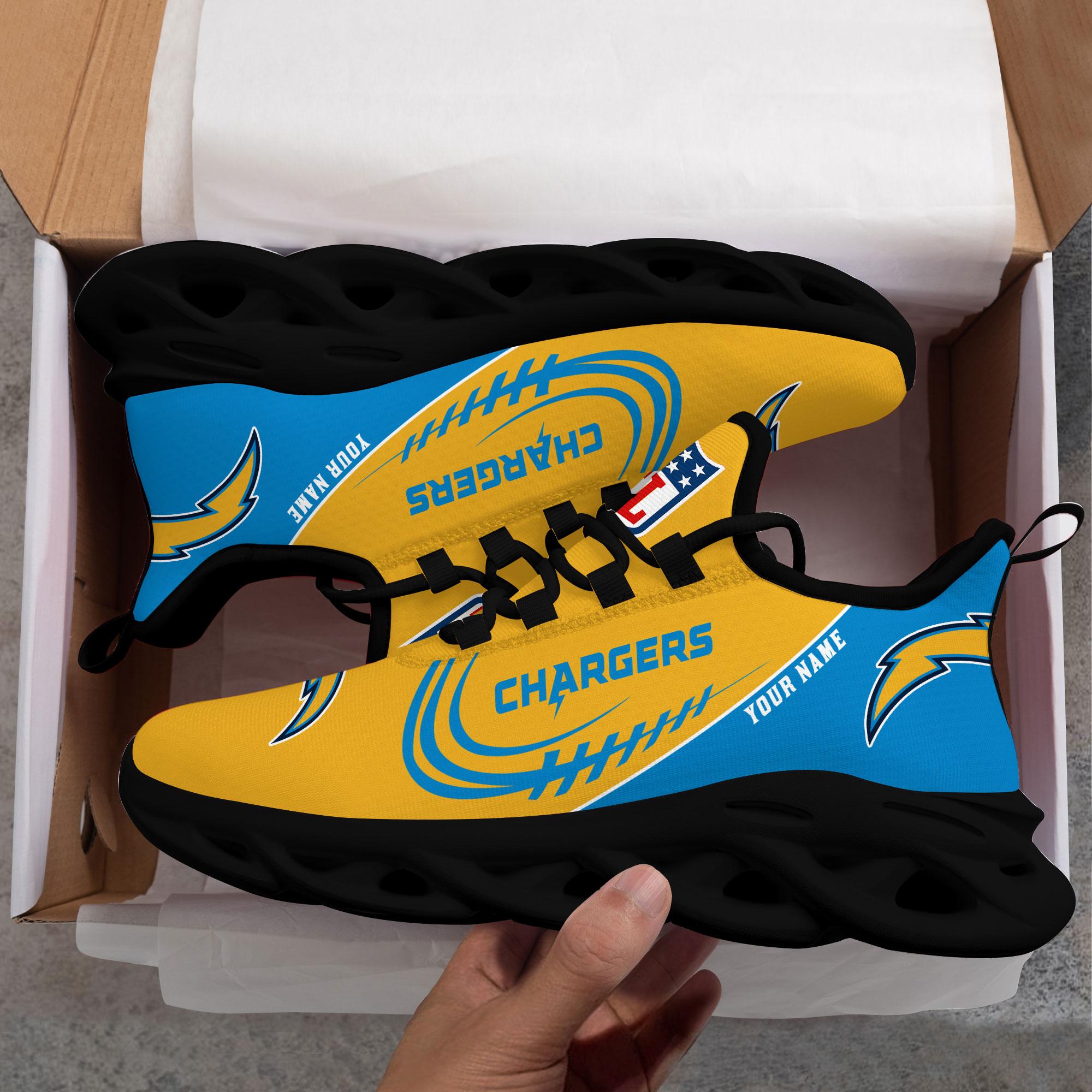Personalized Los Angeles Chargers Max Soul Shoes Sneakers for Men And Women – NFL Football Fan Shoes, Team Sneakers - Image 6
