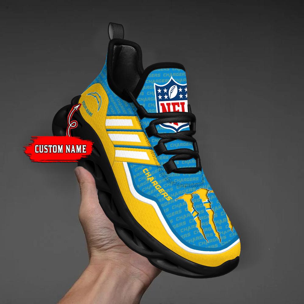 Personalized Los Angeles Chargers Max Soul Shoes Sneakers for Men And Women – NFL Football Fan Shoes, Team Sneakers - Image 5