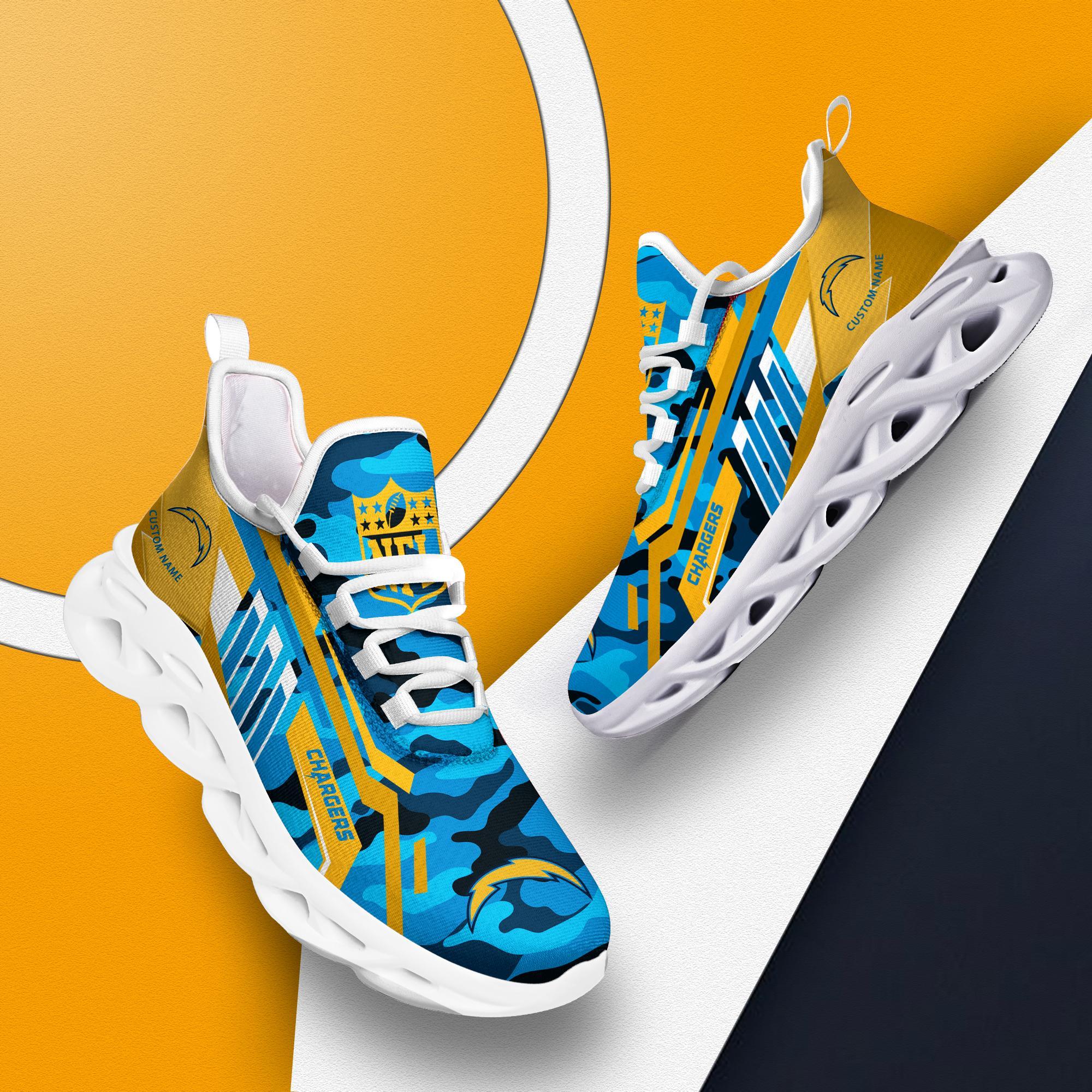 Personalized Los Angeles Chargers Max Soul Shoes Sneakers for Men And Women – NFL Football Fan Shoes, Team Sneakers - Image 3