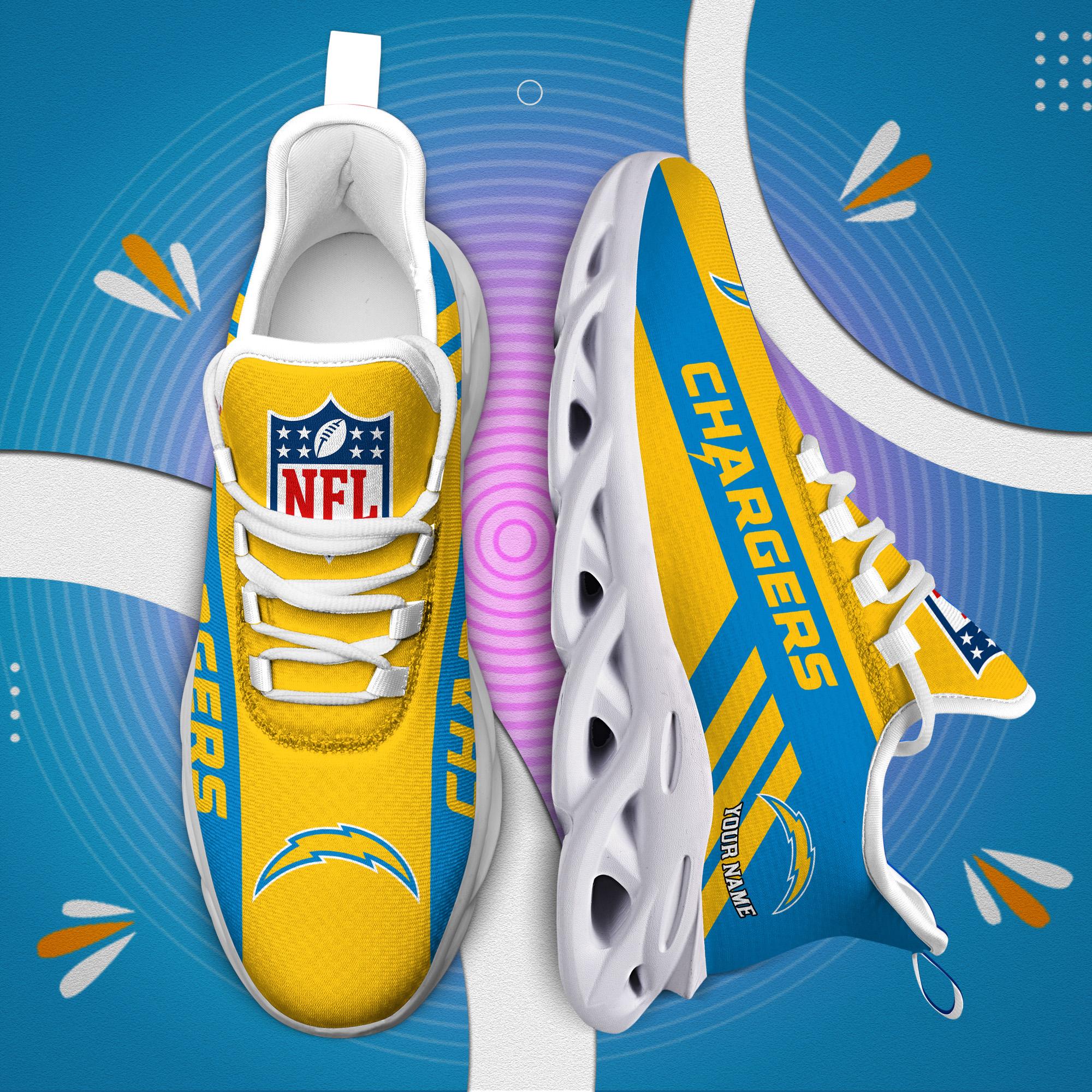 Personalized Los Angeles Chargers Max Soul Shoes Sneakers for Men And Women – NFL Football Fan Shoes, Team Sneakers - Image 7