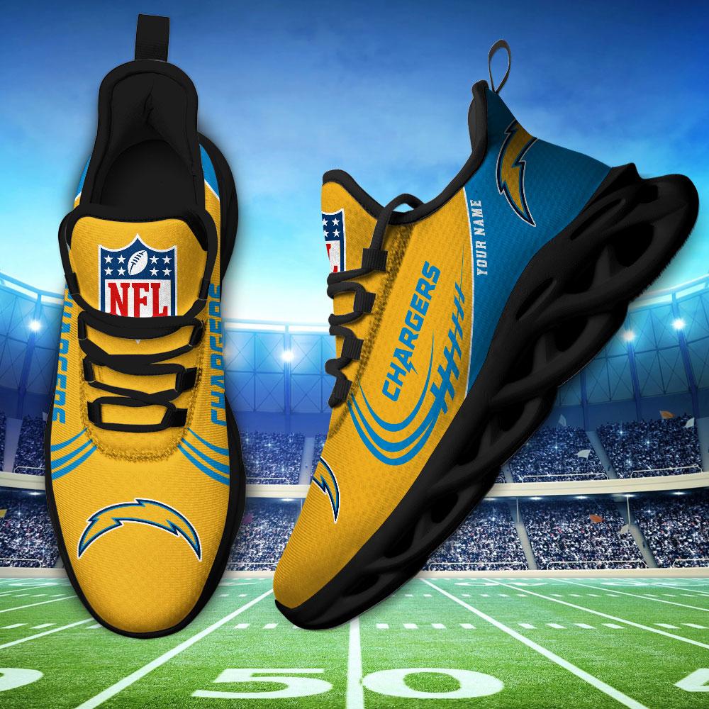 Personalized Los Angeles Chargers Max Soul Shoes Sneakers for Men And Women – NFL Football Fan Shoes, Team Sneakers - Image 4