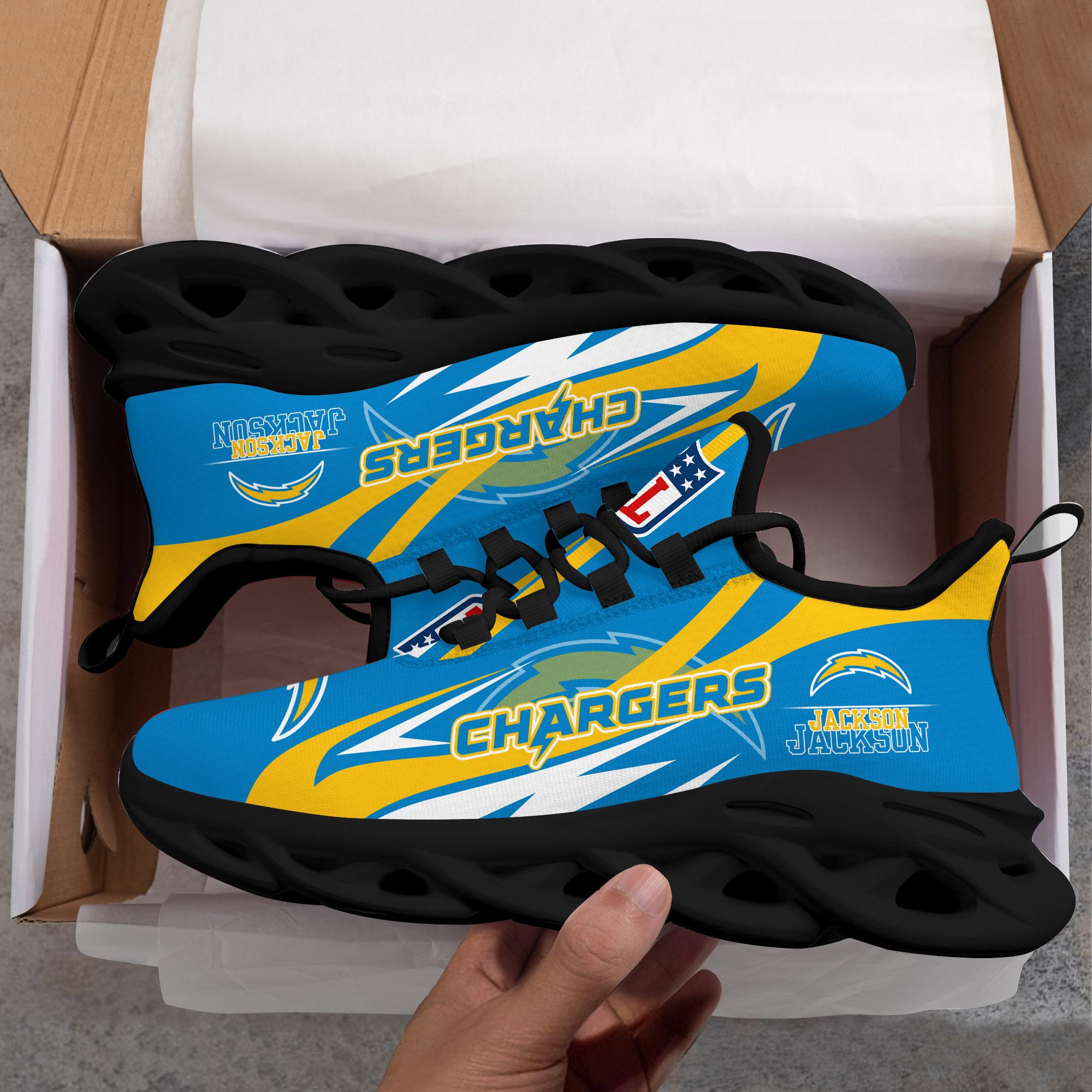 Personalized Los Angeles Chargers Max Soul Shoes Sneakers for Men And Women – NFL Football Fan Shoes, Team Sneakers - Image 7
