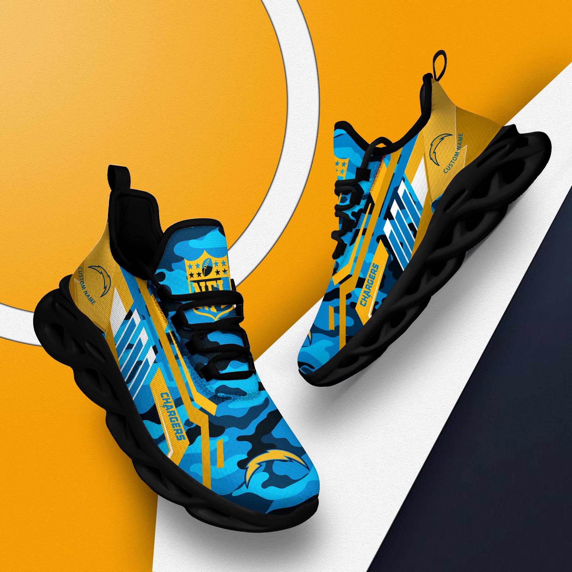 Personalized Los Angeles Chargers Max Soul Shoes Sneakers for Men And Women – NFL Football Fan Shoes, Team Sneakers - Image 4