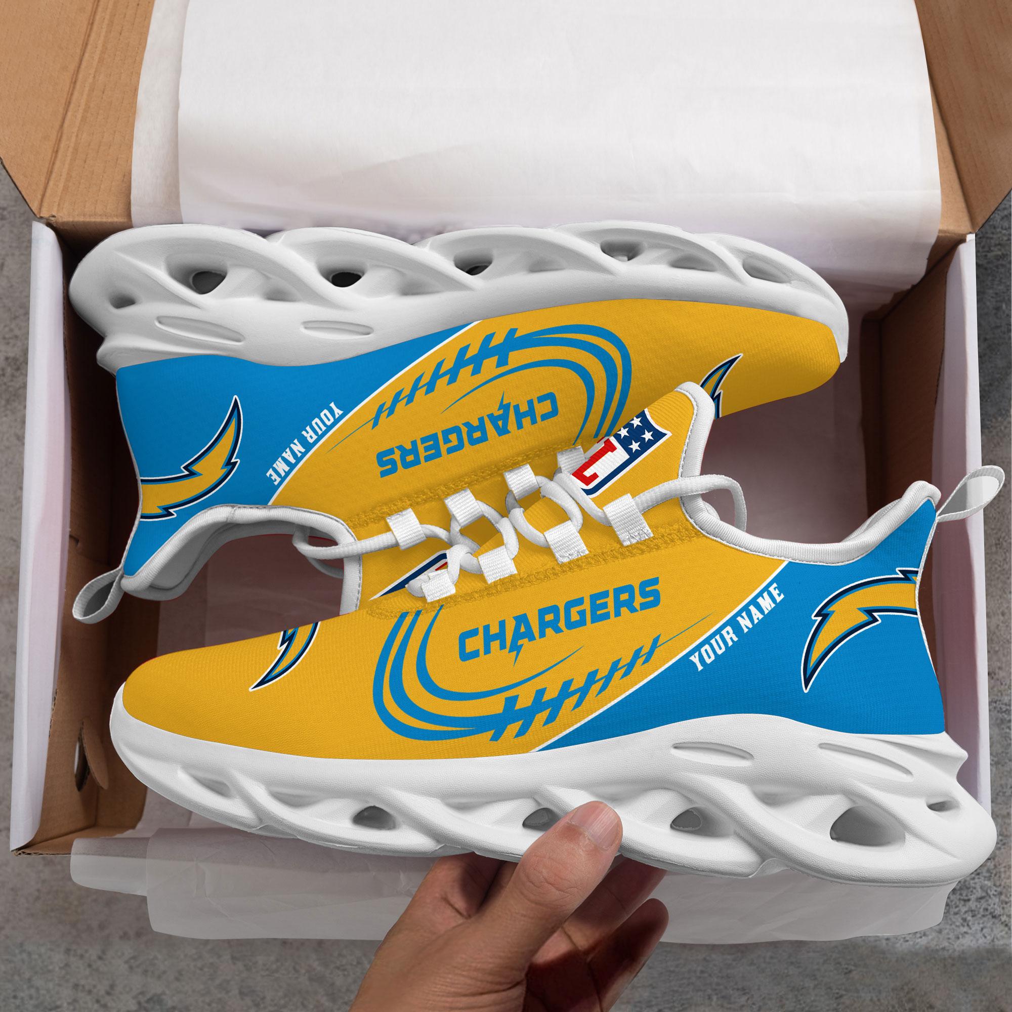Personalized Los Angeles Chargers Max Soul Shoes Sneakers for Men And Women – NFL Football Fan Shoes, Team Sneakers - Image 7