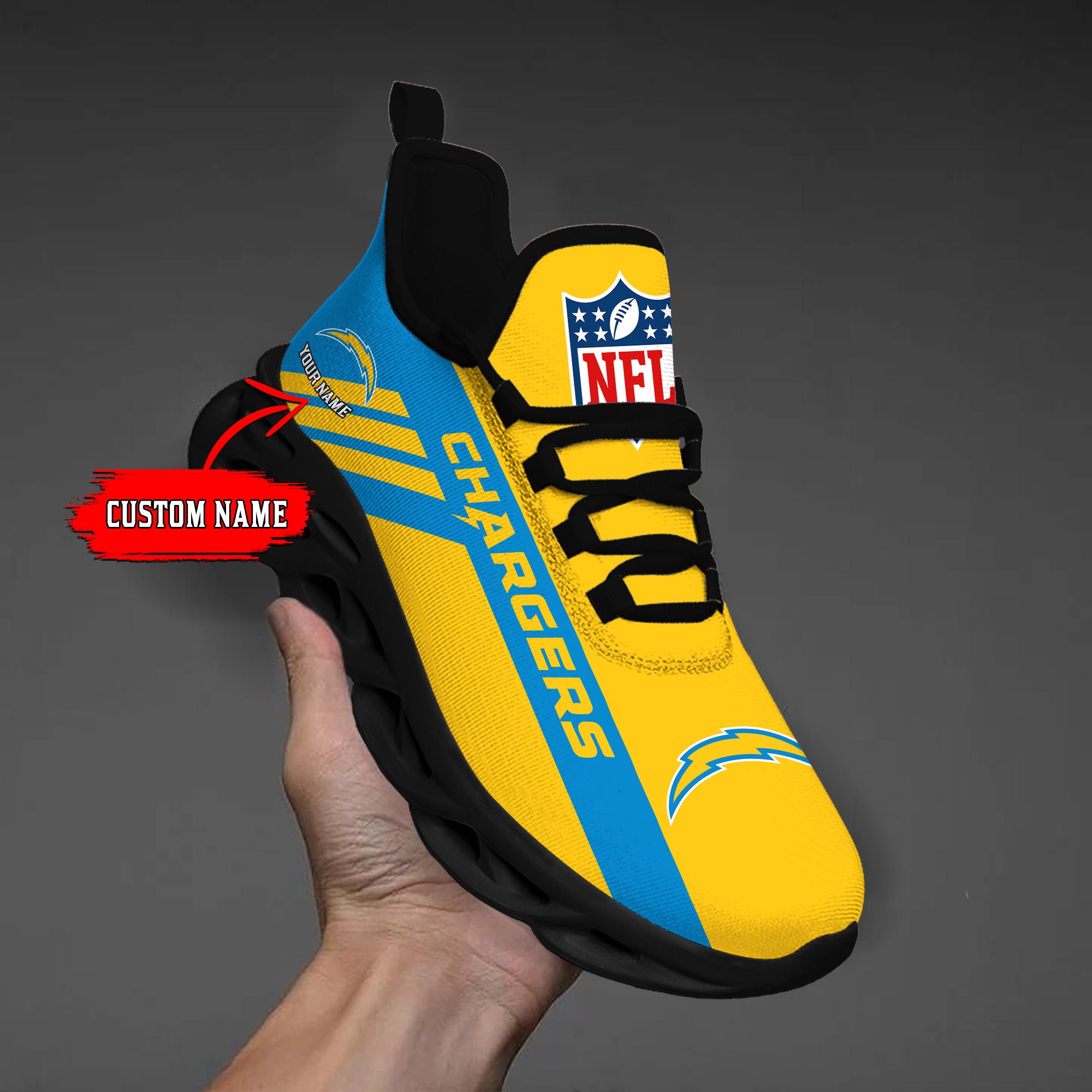 Personalized Los Angeles Chargers Max Soul Shoes Sneakers for Men And Women – NFL Football Fan Shoes, Team Sneakers - Image 3