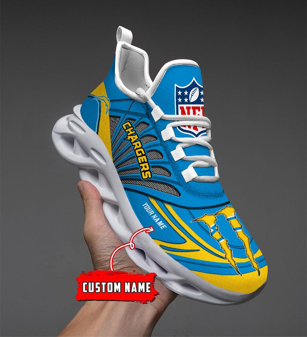 Personalized Los Angeles Chargers Max Soul Shoes Sneakers for Men And Women – NFL Football Fan Shoes, Team Sneakers