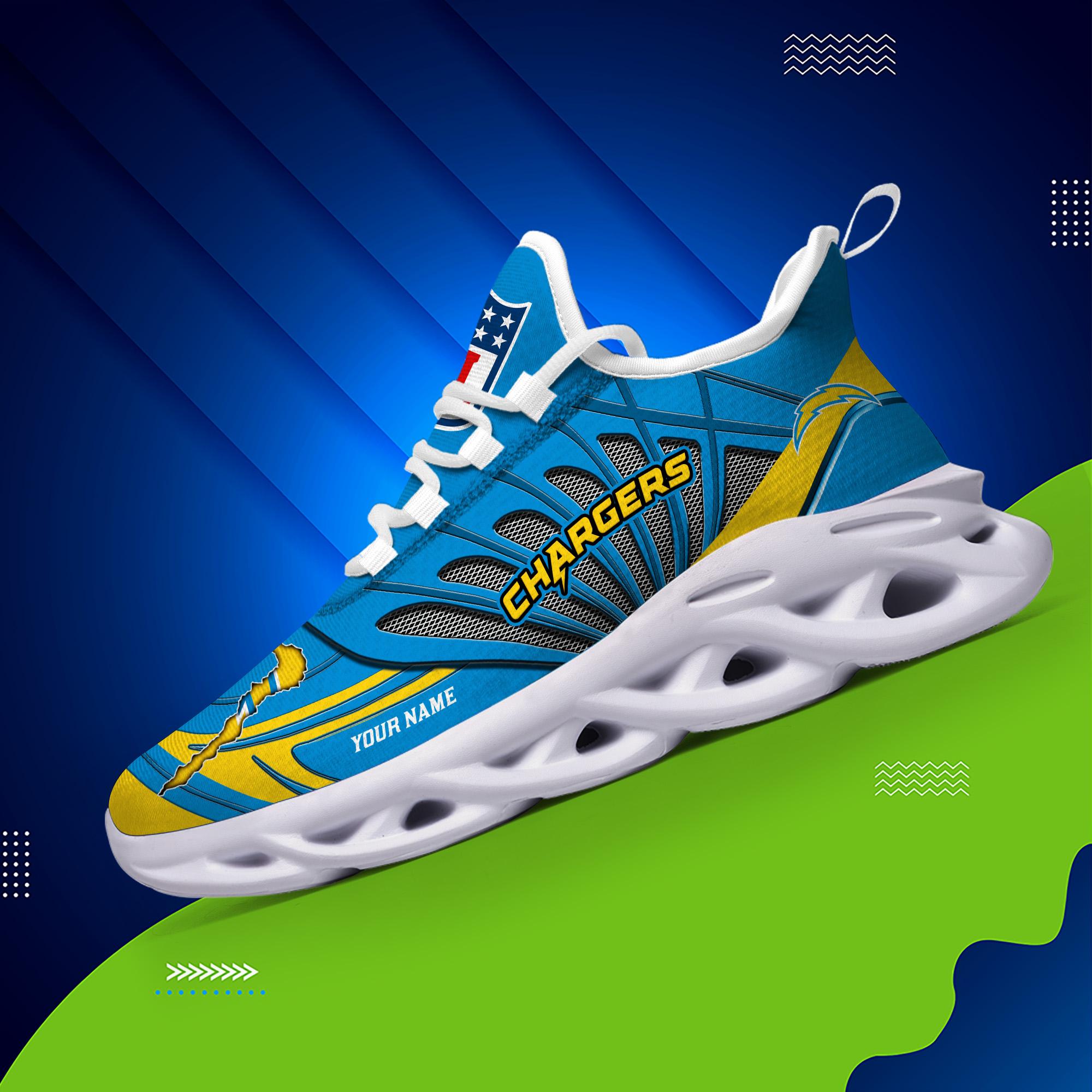 Personalized Los Angeles Chargers Max Soul Shoes Sneakers for Men And Women – NFL Football Fan Shoes, Team Sneakers - Image 5