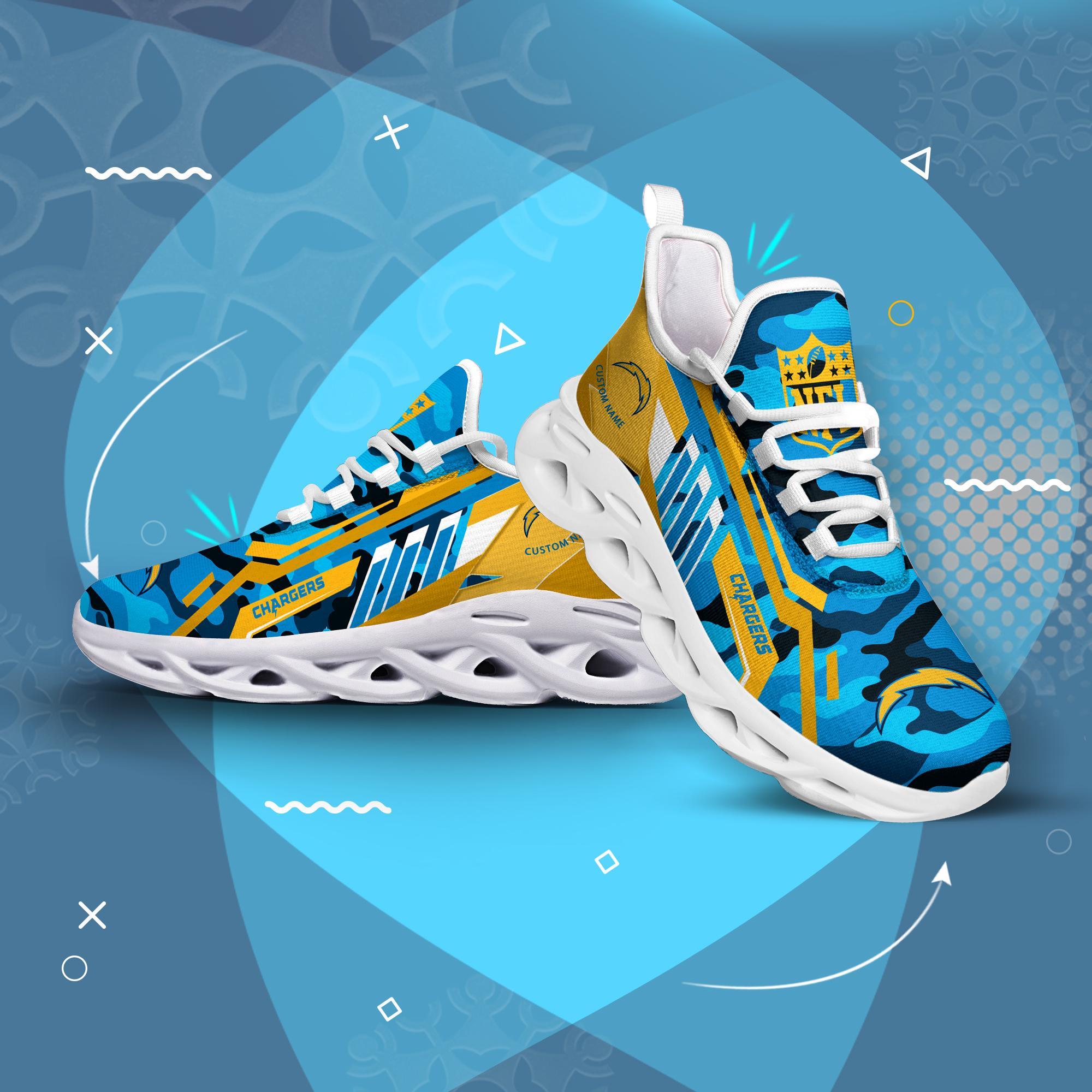 Personalized Los Angeles Chargers Max Soul Shoes Sneakers for Men And Women – NFL Football Fan Shoes, Team Sneakers - Image 5