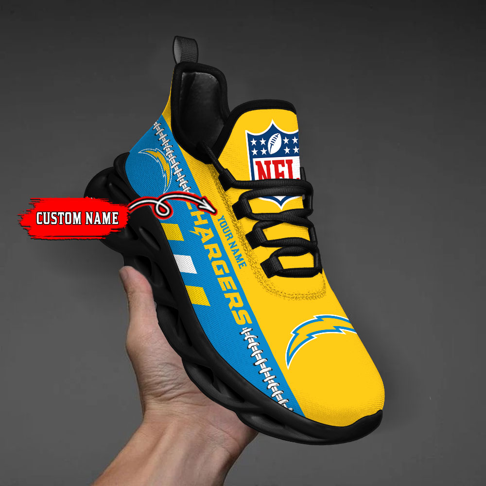 Personalized Los Angeles Chargers Max Soul Shoes Sneakers for Men And Women – NFL Football Fan Shoes, Team Sneakers - Image 6