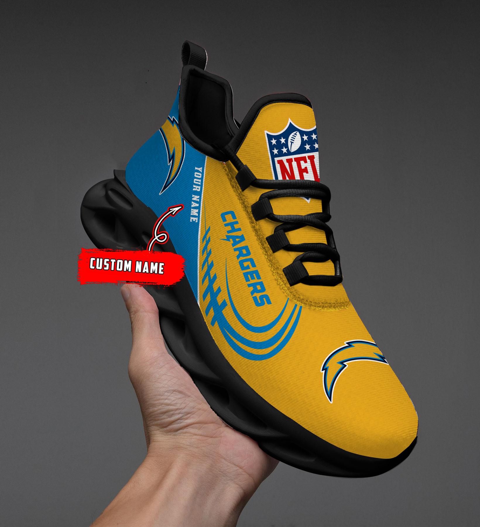 Personalized Los Angeles Chargers Max Soul Shoes Sneakers for Men And Women – NFL Football Fan Shoes, Team Sneakers - Image 8