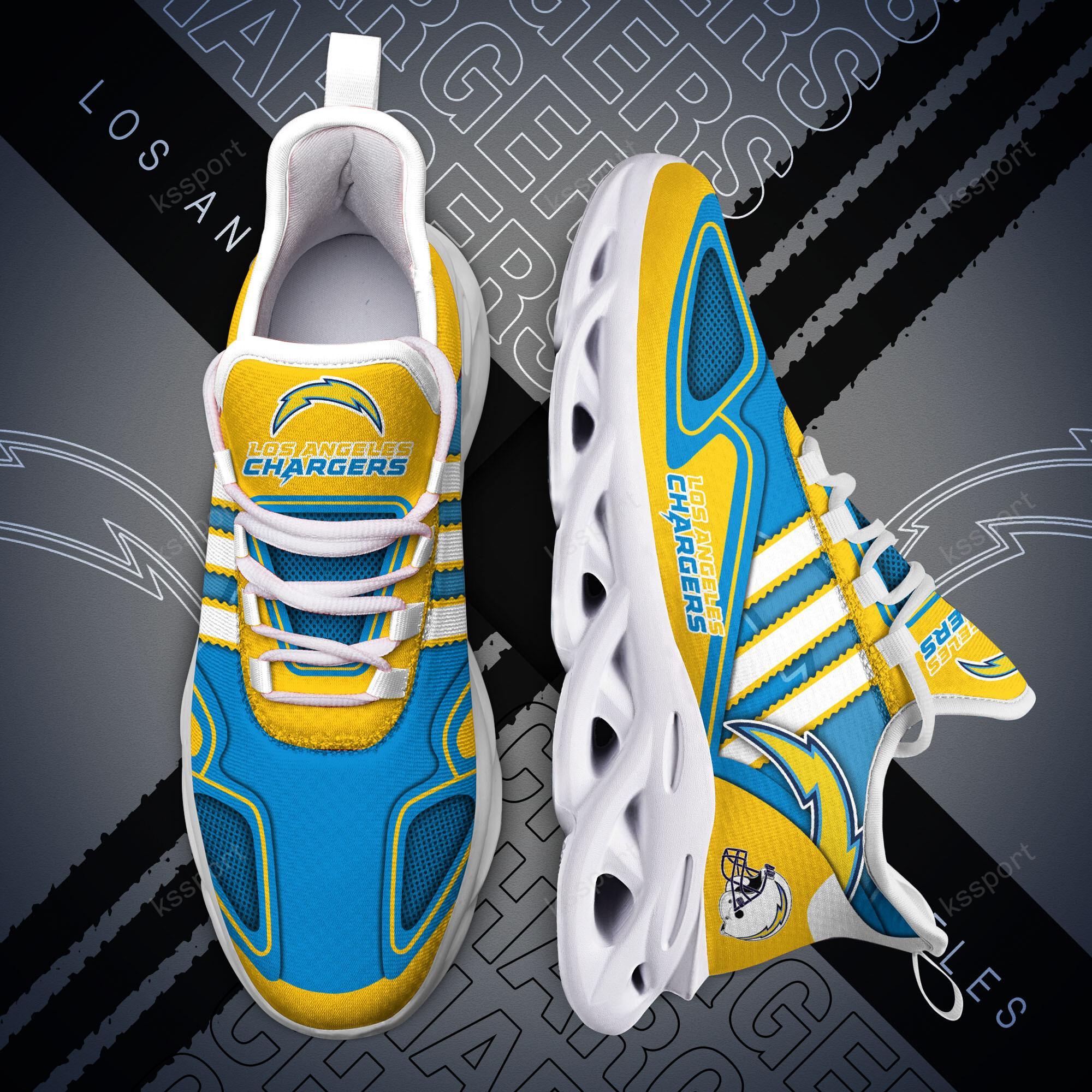 Personalized Los Angeles Chargers Max Soul Shoes Sneakers for Men And Women – NFL Football Fan Shoes, Team Sneakers