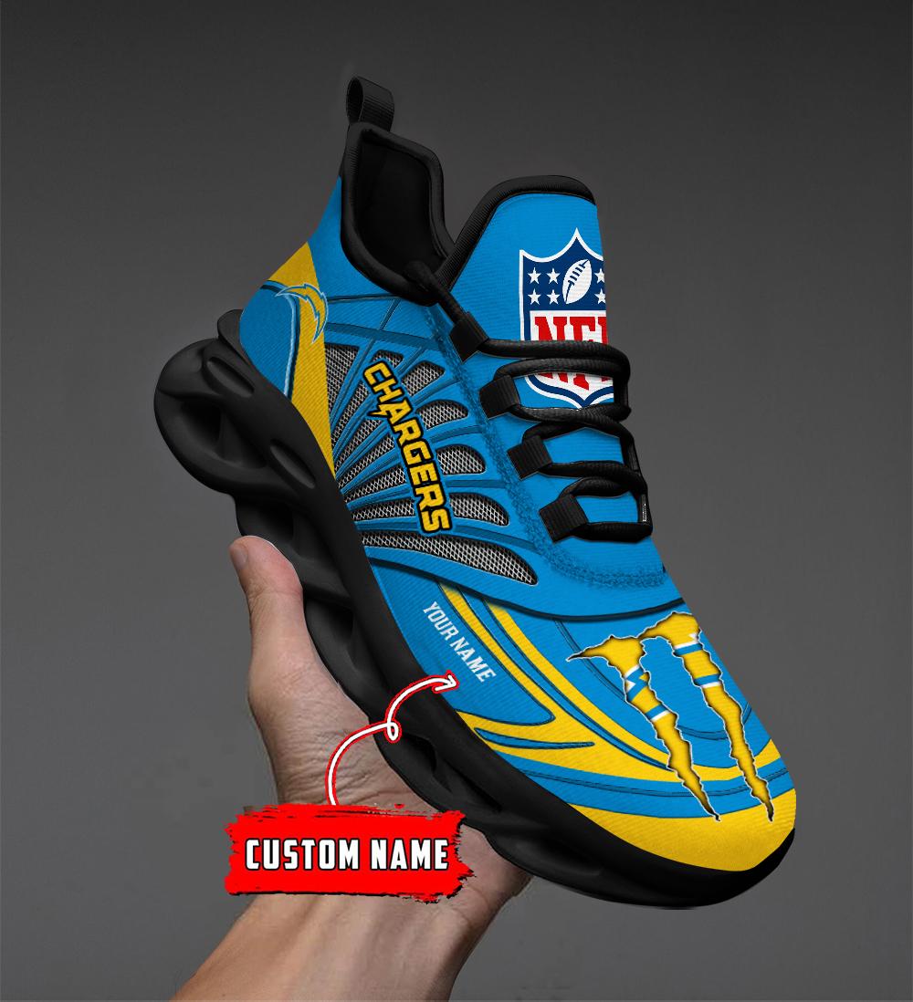 Personalized Los Angeles Chargers Max Soul Shoes Sneakers for Men And Women – NFL Football Fan Shoes, Team Sneakers - Image 6