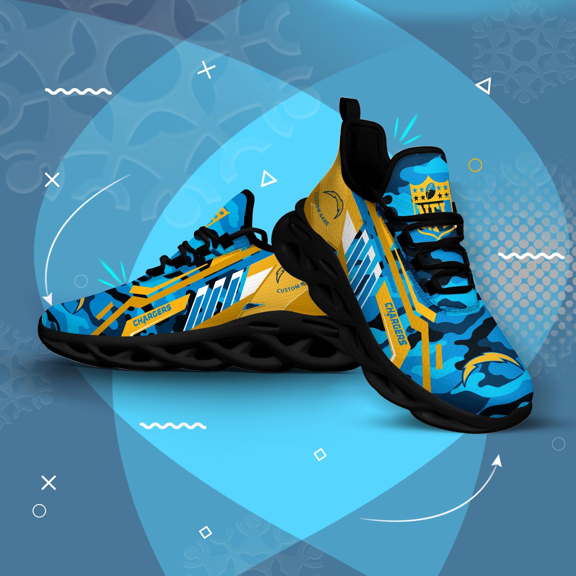 Personalized Los Angeles Chargers Max Soul Shoes Sneakers for Men And Women – NFL Football Fan Shoes, Team Sneakers - Image 6