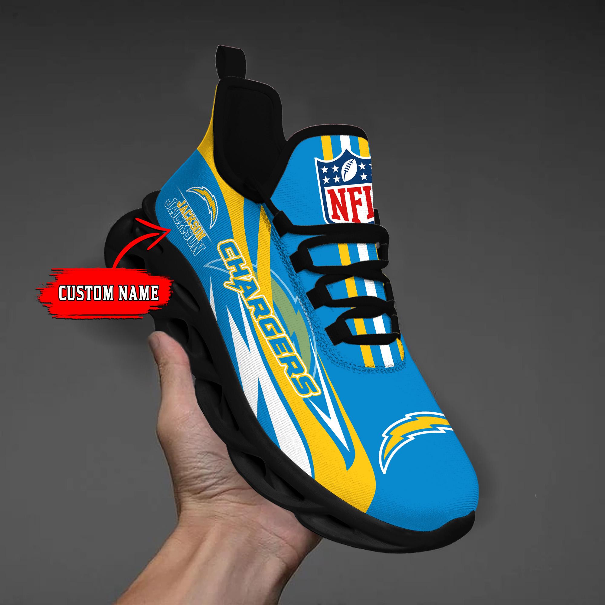 Personalized Los Angeles Chargers Max Soul Shoes Sneakers for Men And Women – NFL Football Fan Shoes, Team Sneakers - Image 4