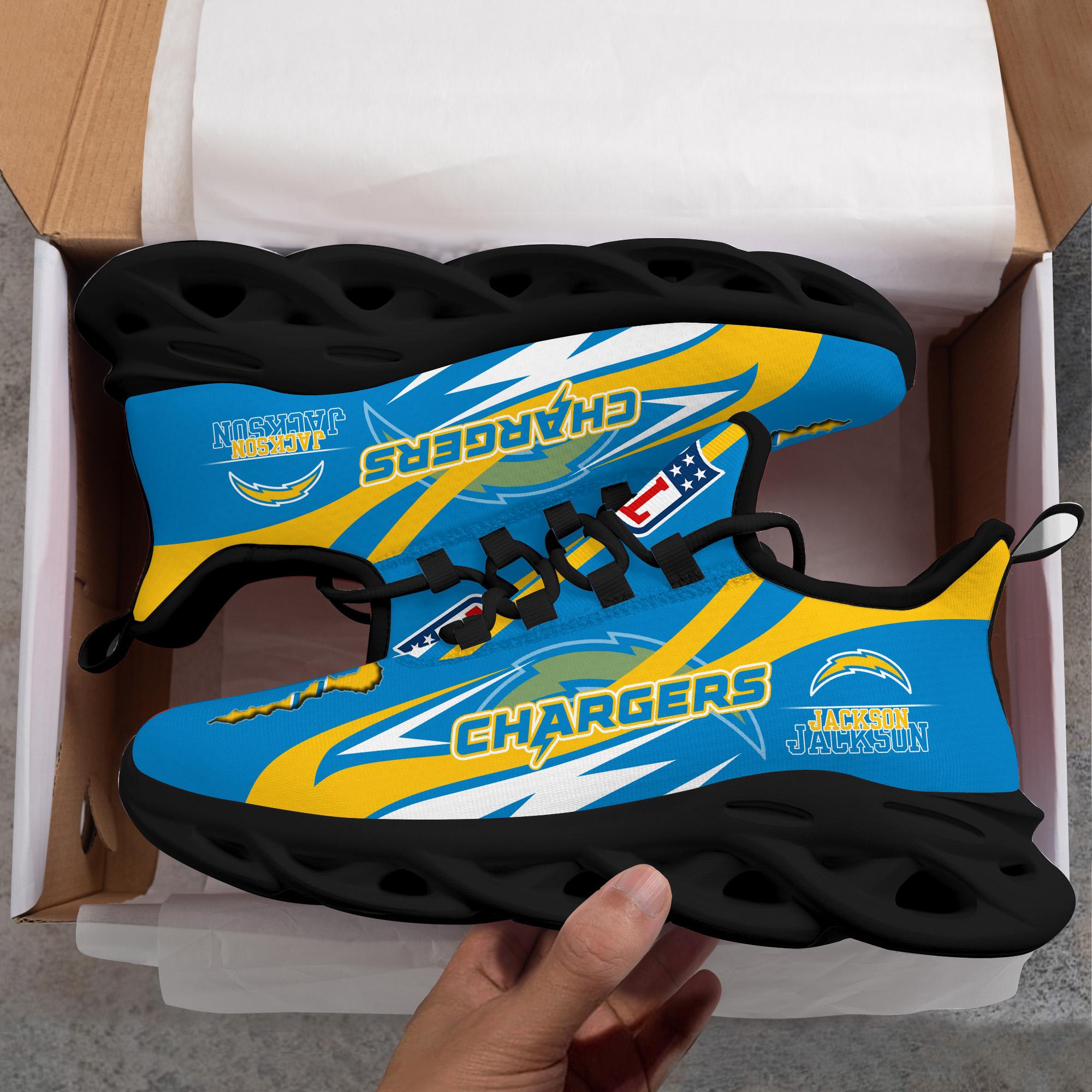 Personalized Los Angeles Chargers Max Soul Shoes Sneakers for Men And Women – NFL Football Fan Shoes, Team Sneakers - Image 6