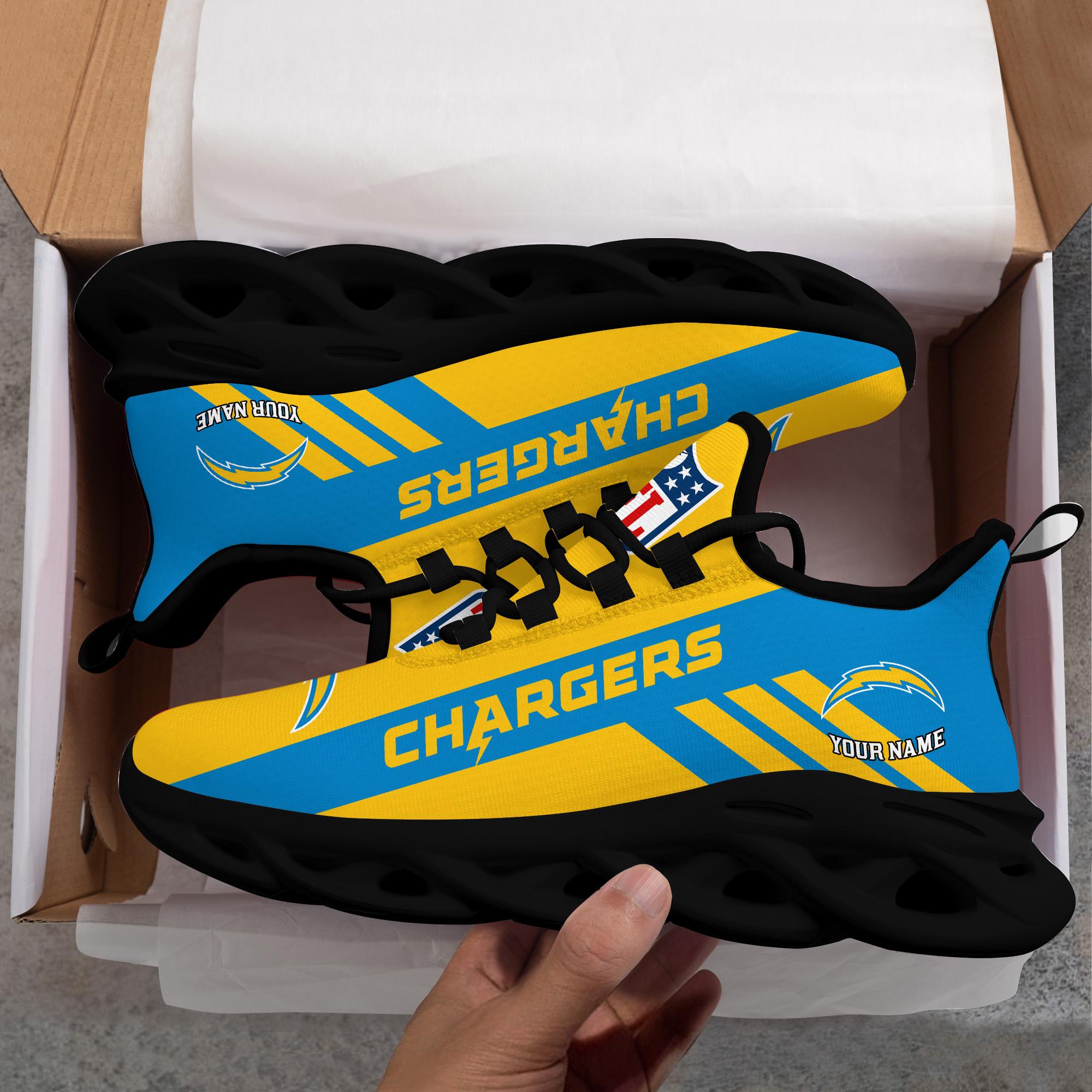 Personalized Los Angeles Chargers Max Soul Shoes Sneakers for Men And Women – NFL Football Fan Shoes, Team Sneakers - Image 8
