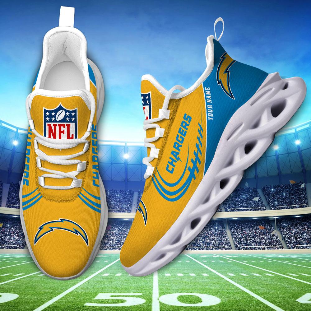 Personalized Los Angeles Chargers Max Soul Shoes Sneakers for Men And Women – NFL Football Fan Shoes, Team Sneakers - Image 5