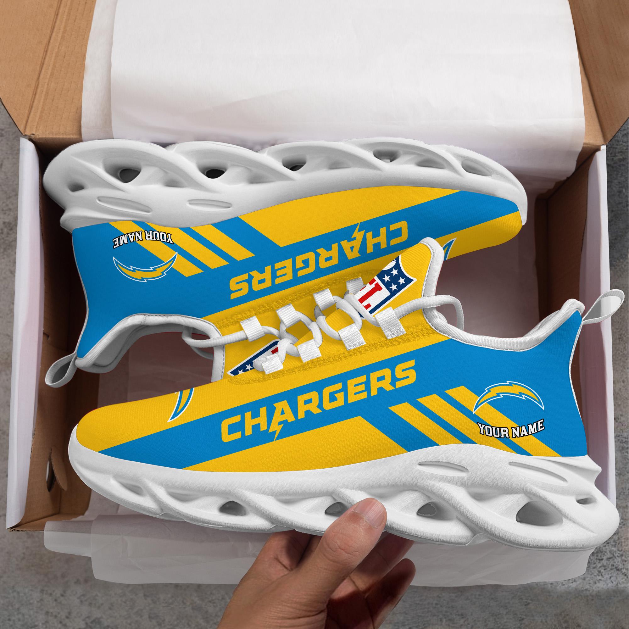 Personalized Los Angeles Chargers Max Soul Shoes Sneakers for Men And Women – NFL Football Fan Shoes, Team Sneakers - Image 9
