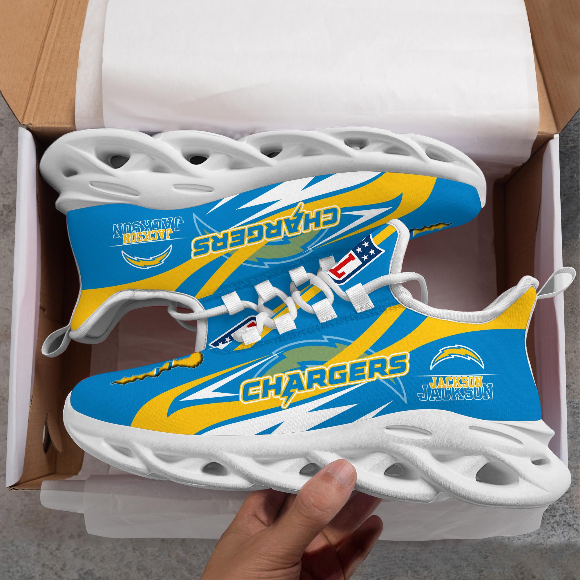 Personalized Los Angeles Chargers Max Soul Shoes Sneakers for Men And Women – NFL Football Fan Shoes, Team Sneakers - Image 7