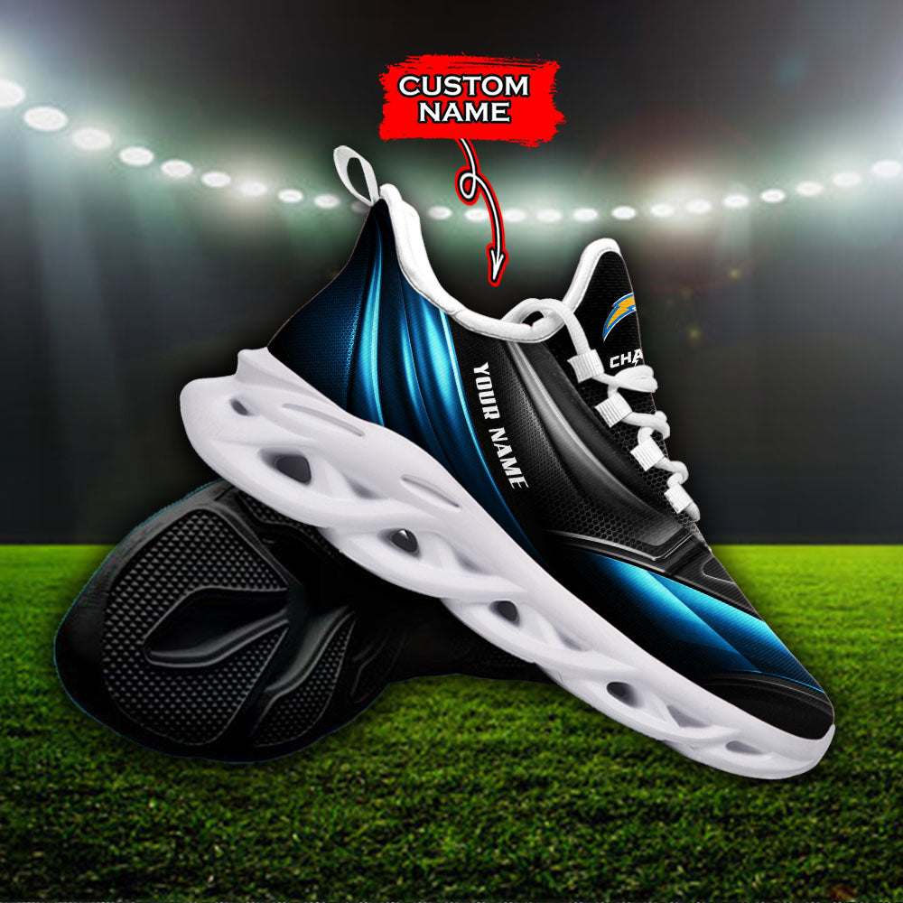 Personalized Los Angeles Chargers NFL Max Soul Shoes Sneakers for Men And Women – NFL Football Fan Shoes, Team Sneakers - Image 3
