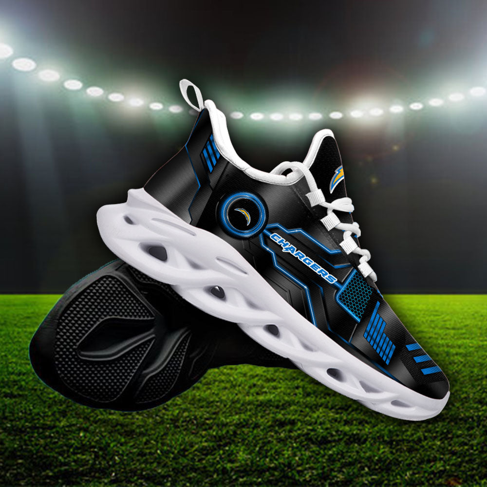 Personalized Los Angeles Chargers NFL Max Soul Shoes Sneakers for Men And Women – NFL Football Fan Shoes, Team Sneakers - Image 3