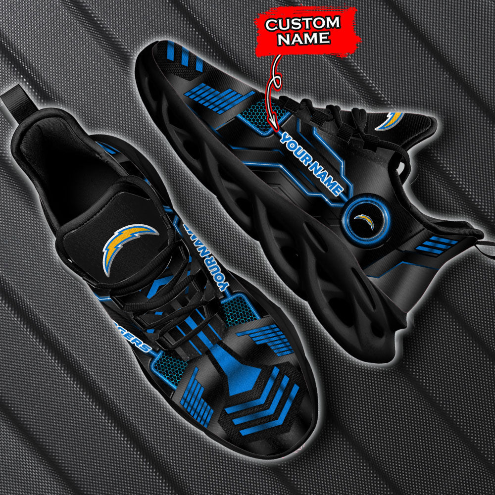 Personalized Los Angeles Chargers NFL Max Soul Shoes Sneakers for Men And Women – NFL Football Fan Shoes, Team Sneakers - Image 5