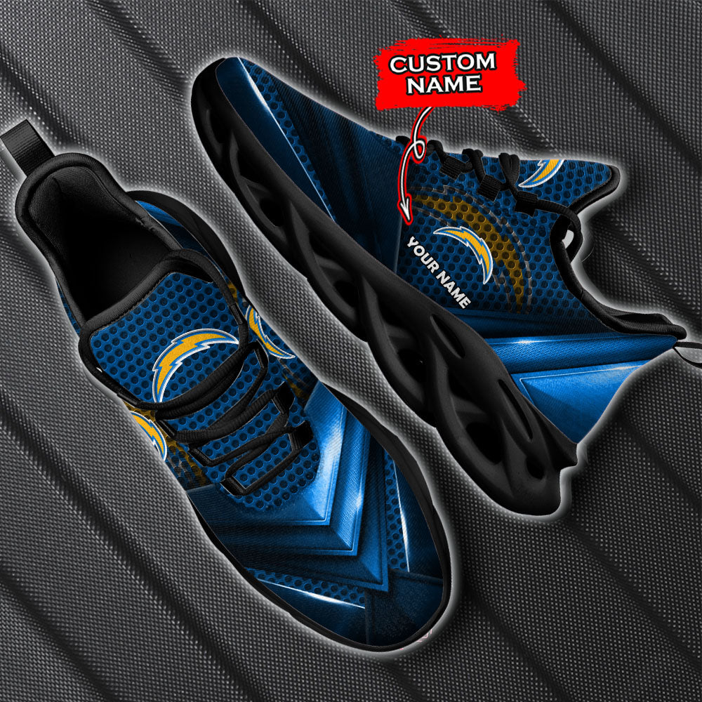 Personalized Los Angeles Chargers NFL Max Soul Shoes Sneakers for Men And Women – NFL Football Fan Shoes, Team Sneakers - Image 6
