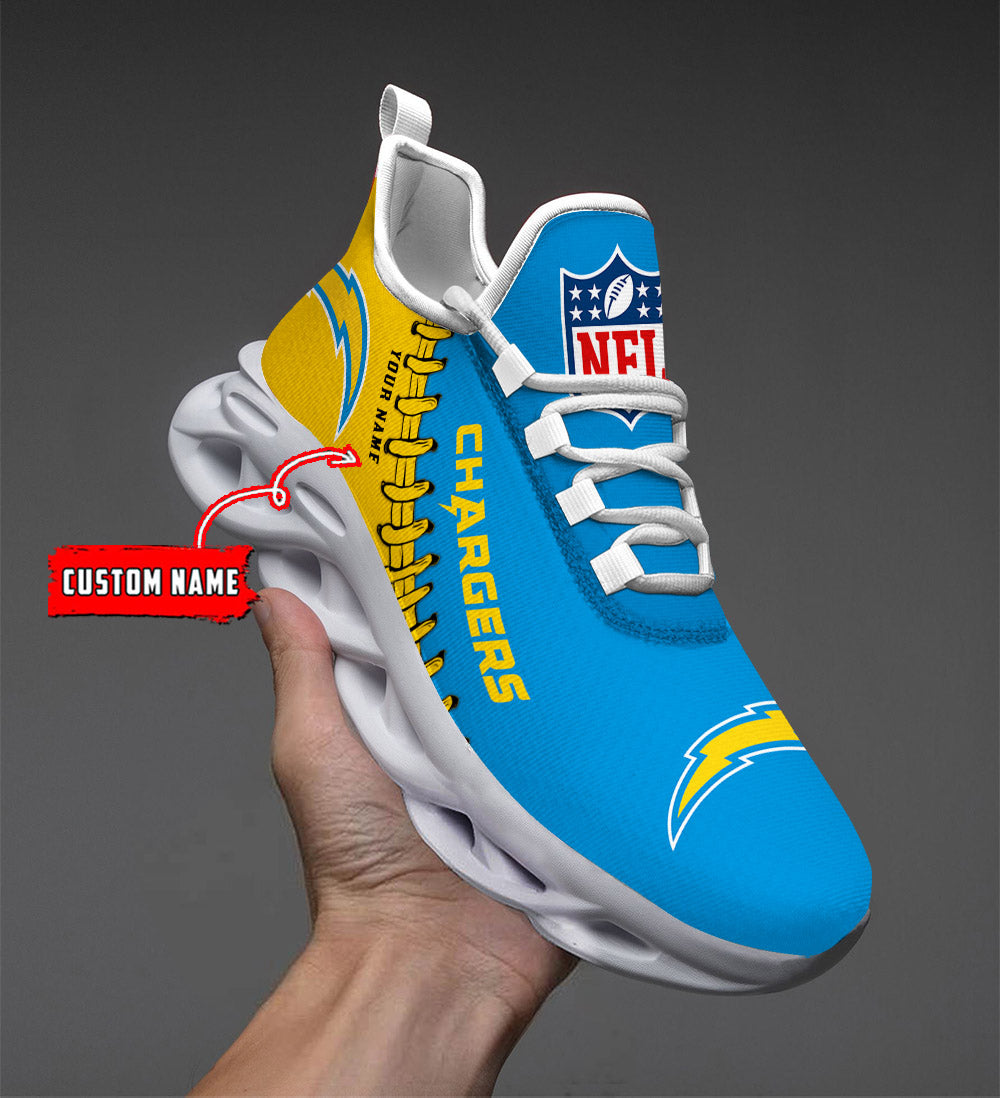 Personalized Los Angeles Chargers NFL Max Soul Shoes Sneakers for Men And Women – NFL Football Fan Shoes, Team Sneakers