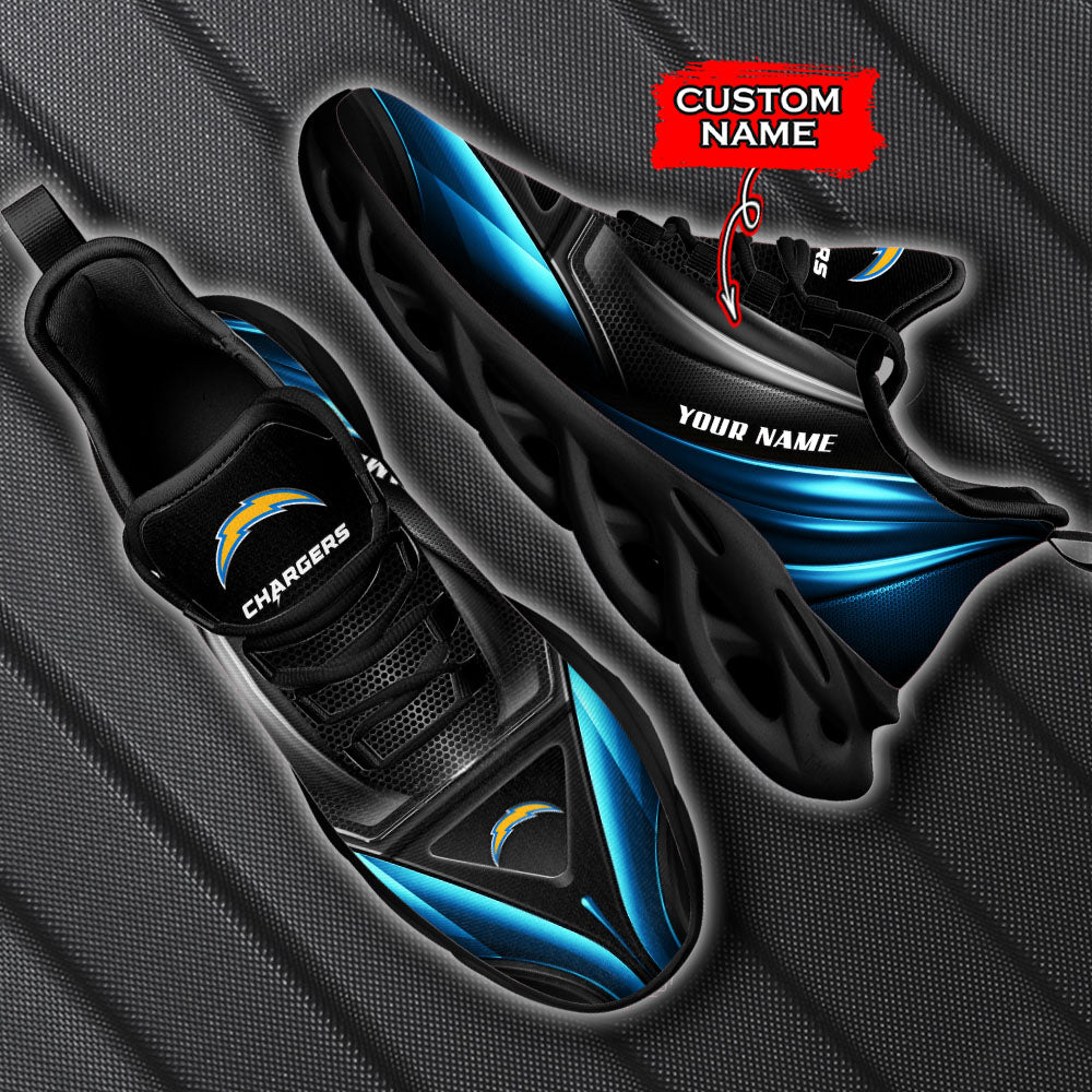 Personalized Los Angeles Chargers NFL Max Soul Shoes Sneakers for Men And Women – NFL Football Fan Shoes, Team Sneakers - Image 5
