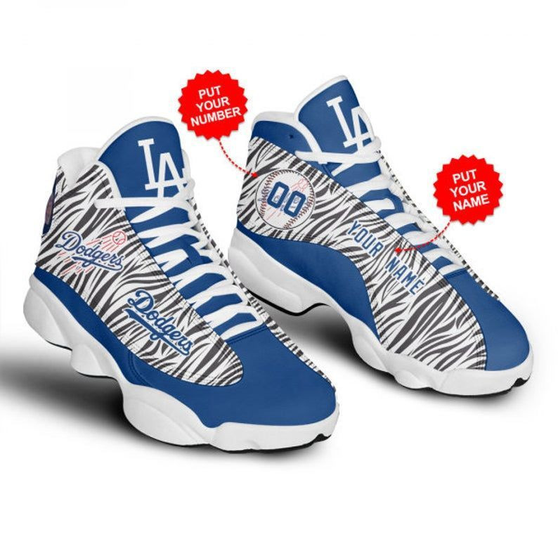 Personalized Los Angeles Dodgers Football Mlb Camo Jd13 Sneaker Shoes