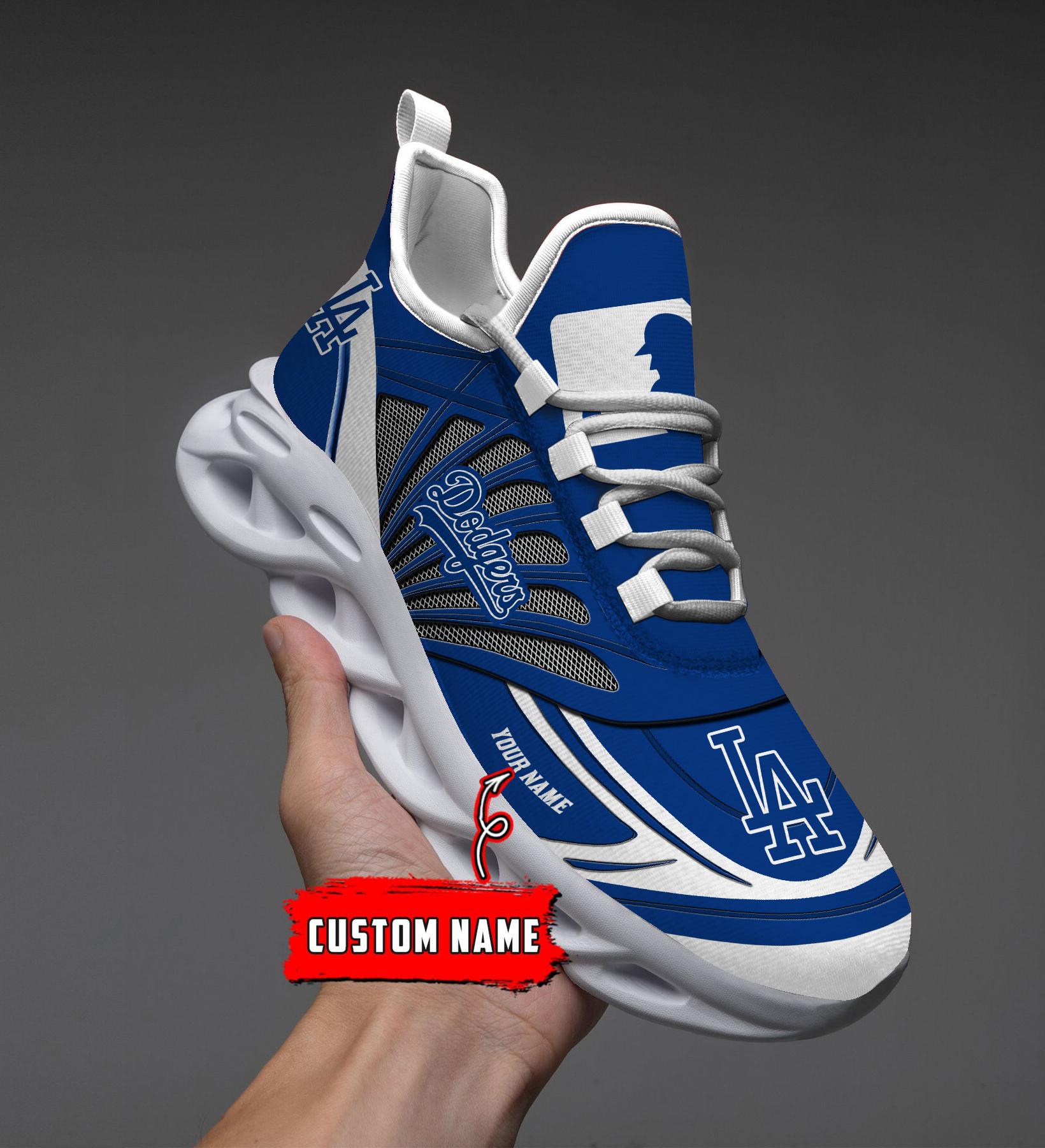 Personalized Los Angeles Dodgers Max Soul Shoes Sneakers for Men And Women – MLB Baseball Fan Shoes, Team Sneakers