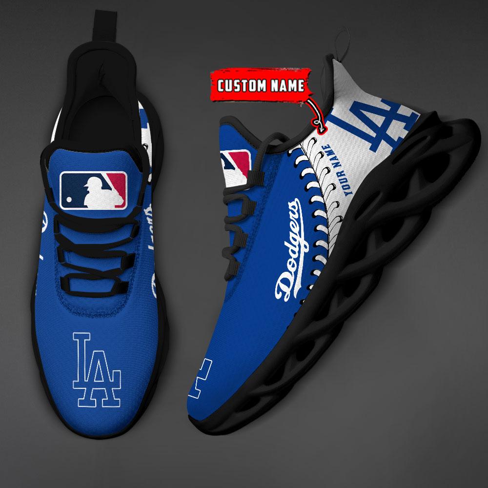 Personalized Los Angeles Dodgers Max Soul Shoes Sneakers for Men And Women – MLB Baseball Fan Shoes, Team Sneakers - Image 3