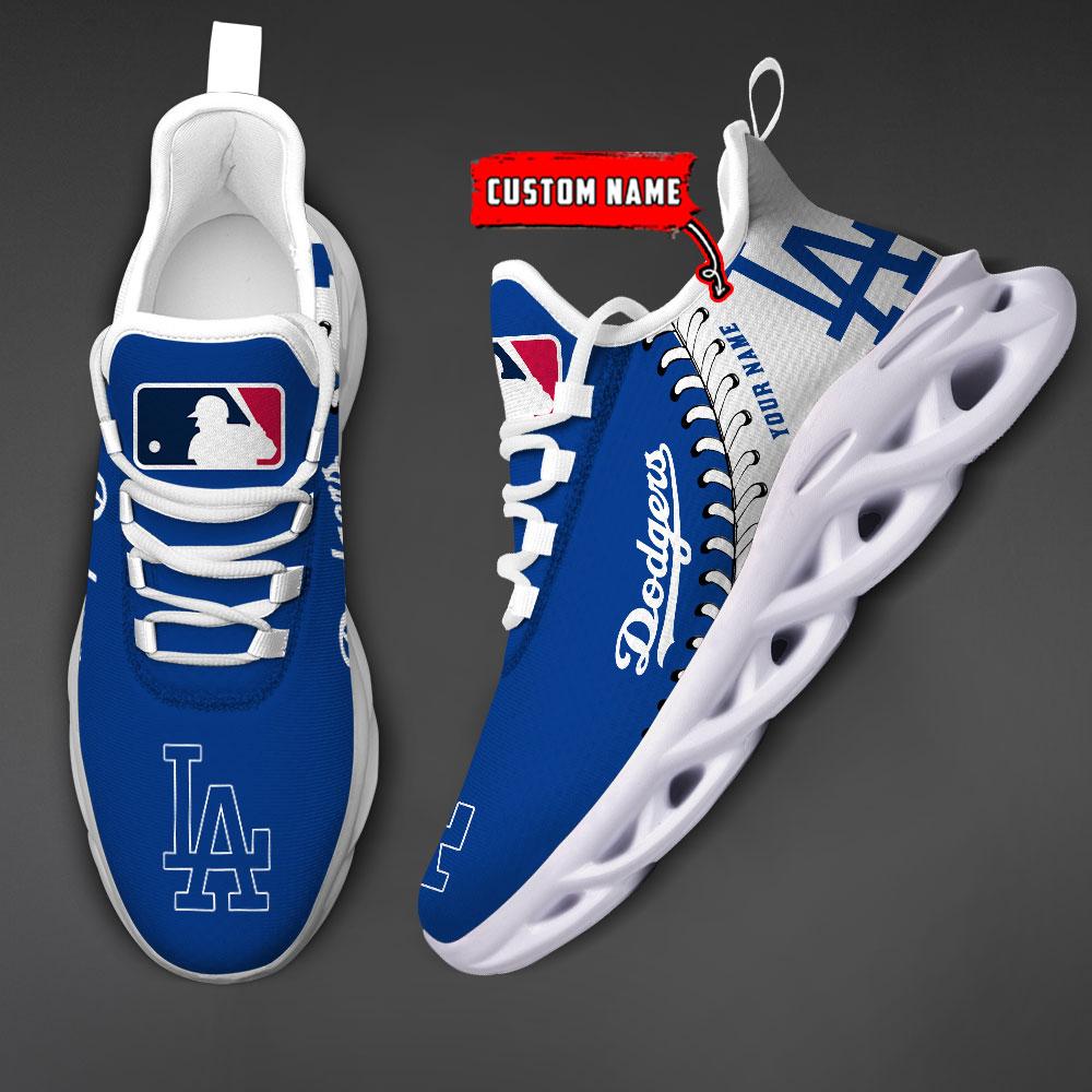 Personalized Los Angeles Dodgers Max Soul Shoes Sneakers for Men And Women – MLB Baseball Fan Shoes, Team Sneakers - Image 4