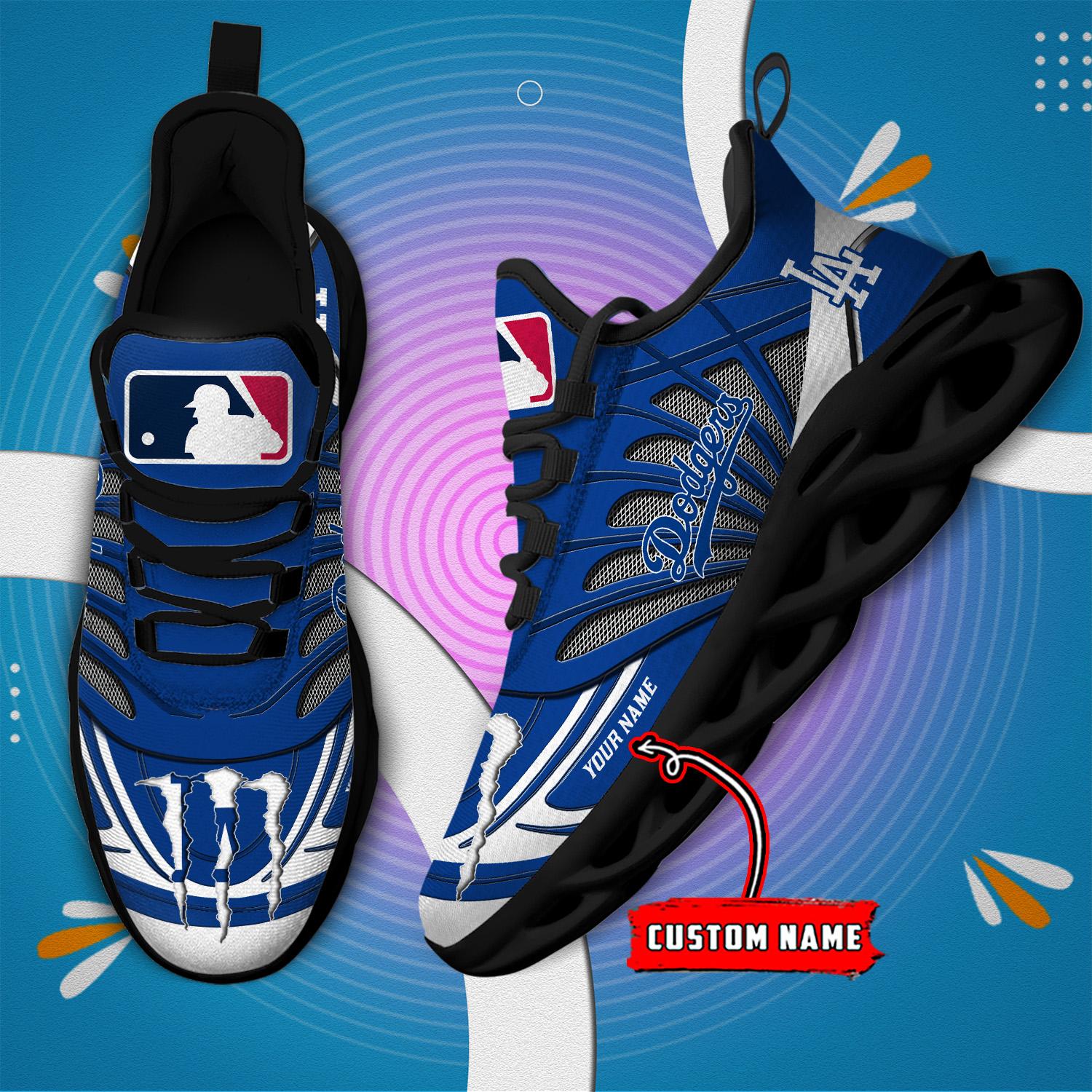 Personalized Los Angeles Dodgers Max Soul Shoes Sneakers for Men And Women – MLB Baseball Fan Shoes, Team Sneakers - Image 6