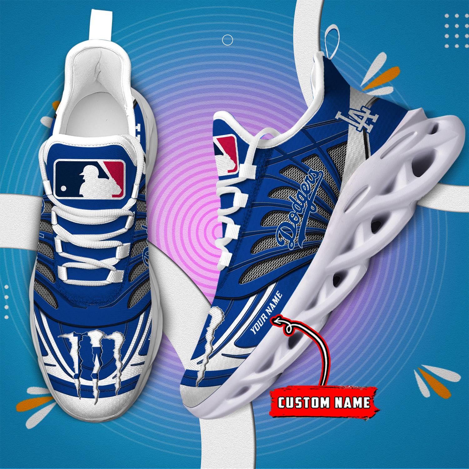 Personalized Los Angeles Dodgers Max Soul Shoes Sneakers for Men And Women – MLB Baseball Fan Shoes, Team Sneakers - Image 7
