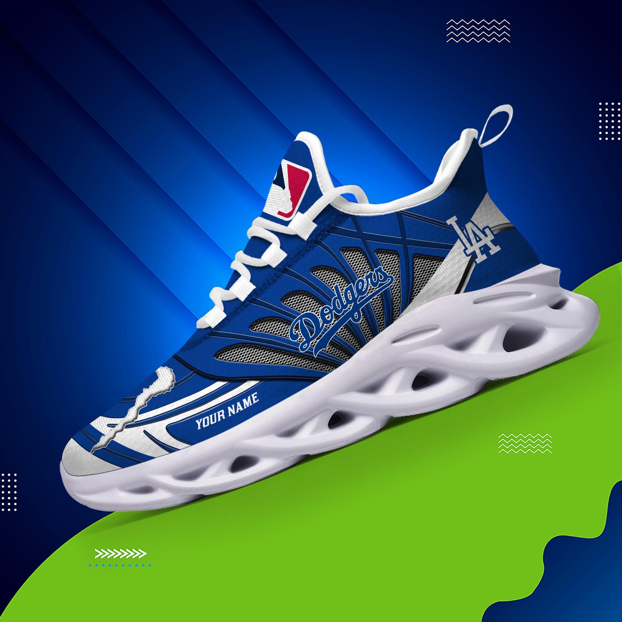 Personalized Los Angeles Dodgers Max Soul Shoes Sneakers for Men And Women – MLB Baseball Fan Shoes, Team Sneakers - Image 4