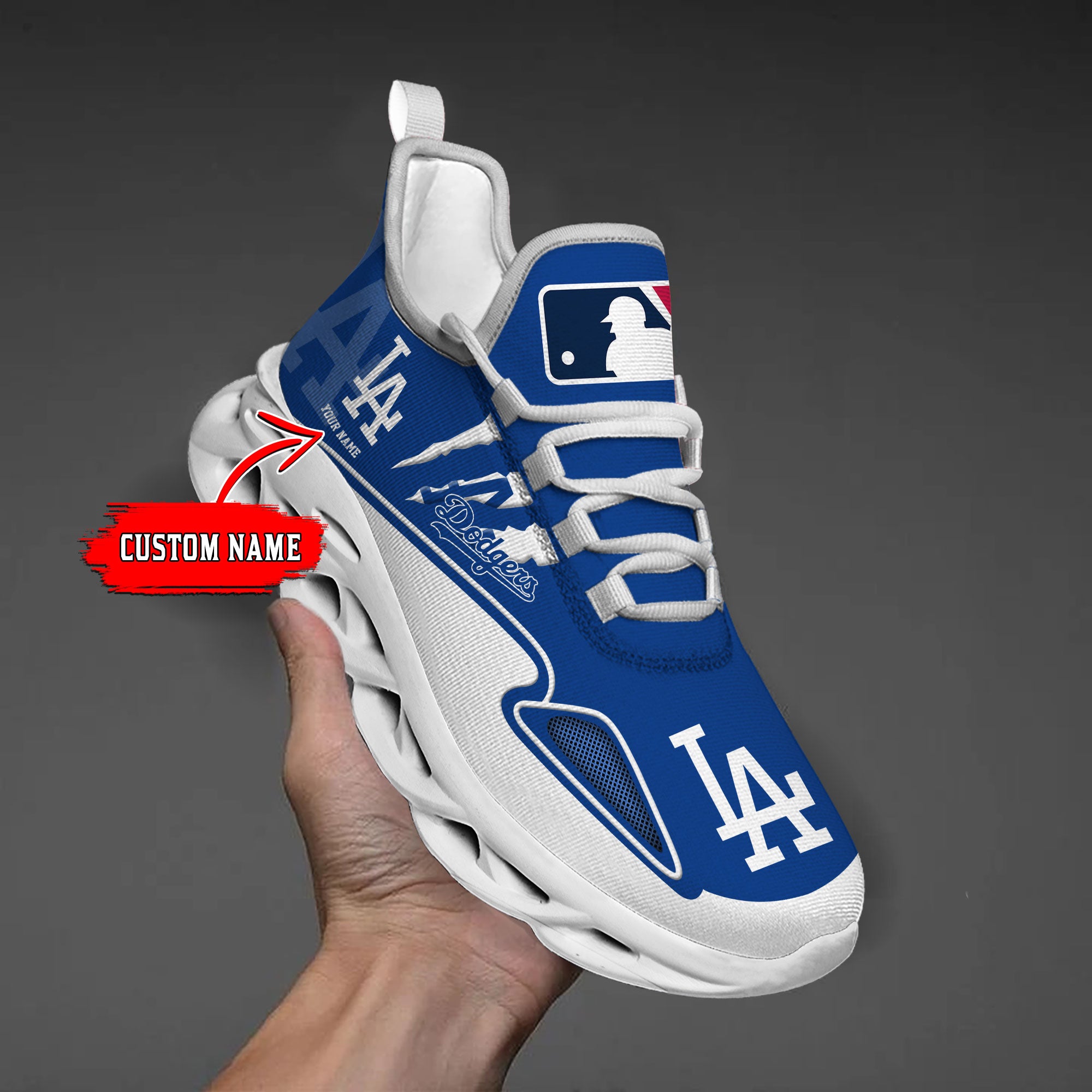 Personalized Los Angeles Dodgers Max Soul Shoes Sneakers for Men And Women – MLB Baseball Fan Shoes, Team Sneakers