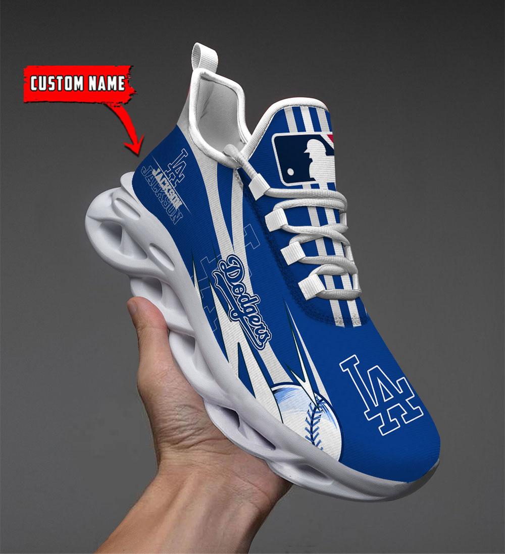 Personalized Los Angeles Dodgers Max Soul Shoes Sneakers for Men And Women – MLB Baseball Fan Shoes, Team Sneakers
