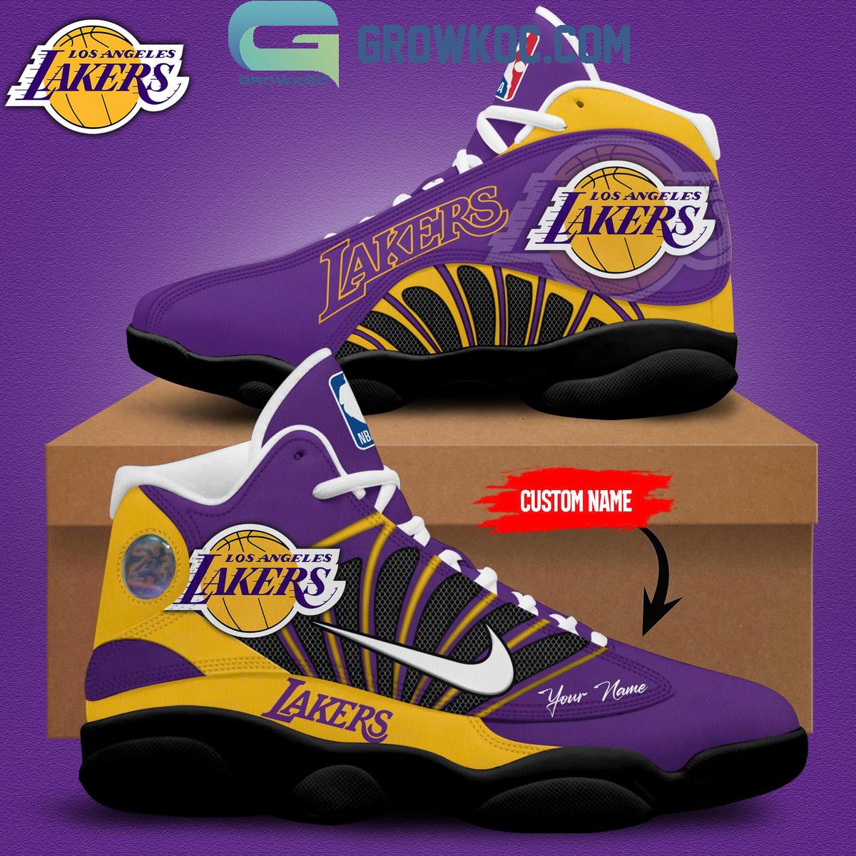 Personalized Los Angeles Lakers JD13 Sneakers Shoes for Men & Women | Custom Fan Gift