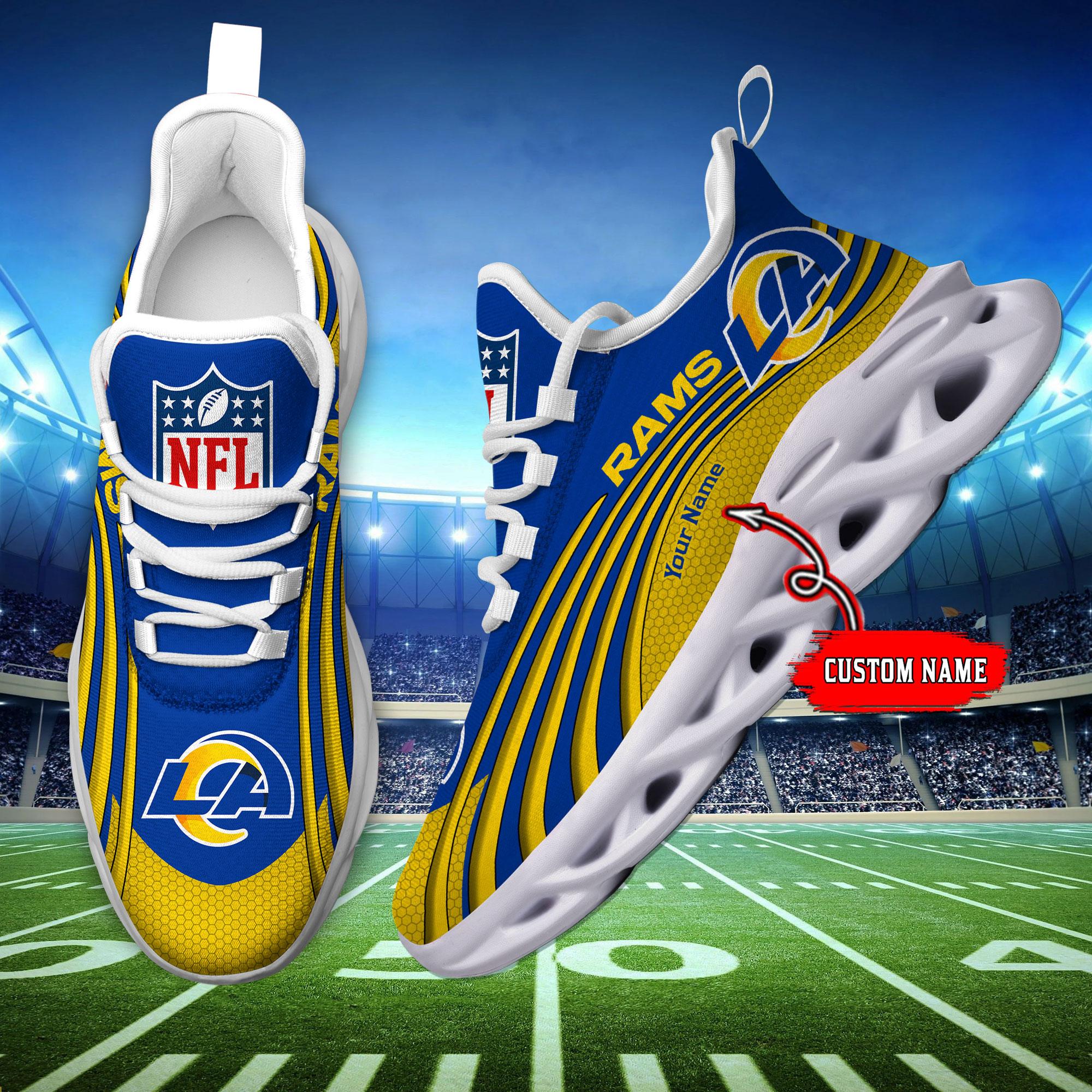 Personalized Los Angeles Rams Max Soul Shoes Sneakers for Men And Women – NFL Football Fan Shoes, Team Sneakers - Image 7