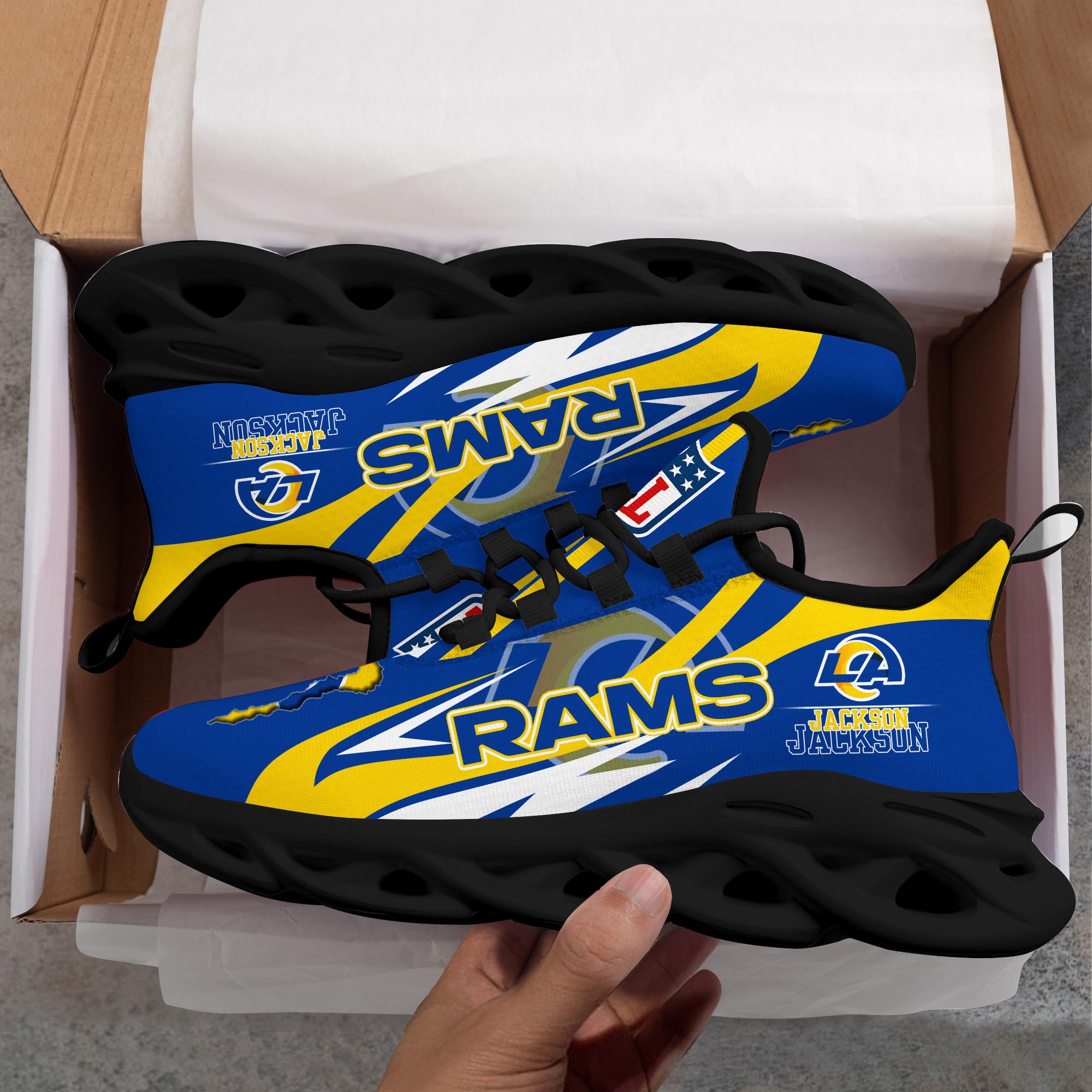Personalized Los Angeles Rams Max Soul Shoes Sneakers for Men And Women – NFL Football Fan Shoes, Team Sneakers - Image 7